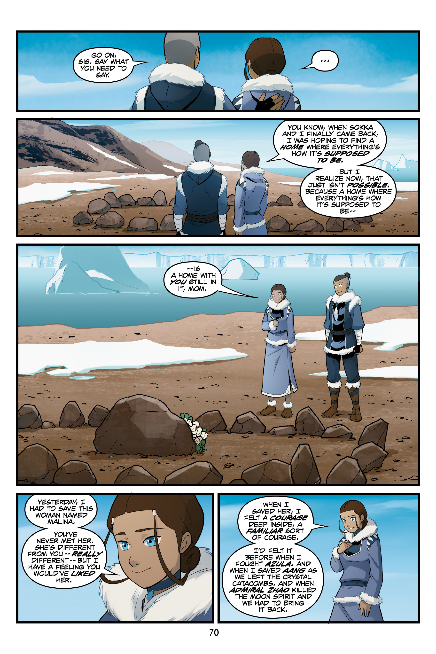 Read online Nickelodeon Avatar: The Last Airbender - North and South comic -  Issue #3 - 69