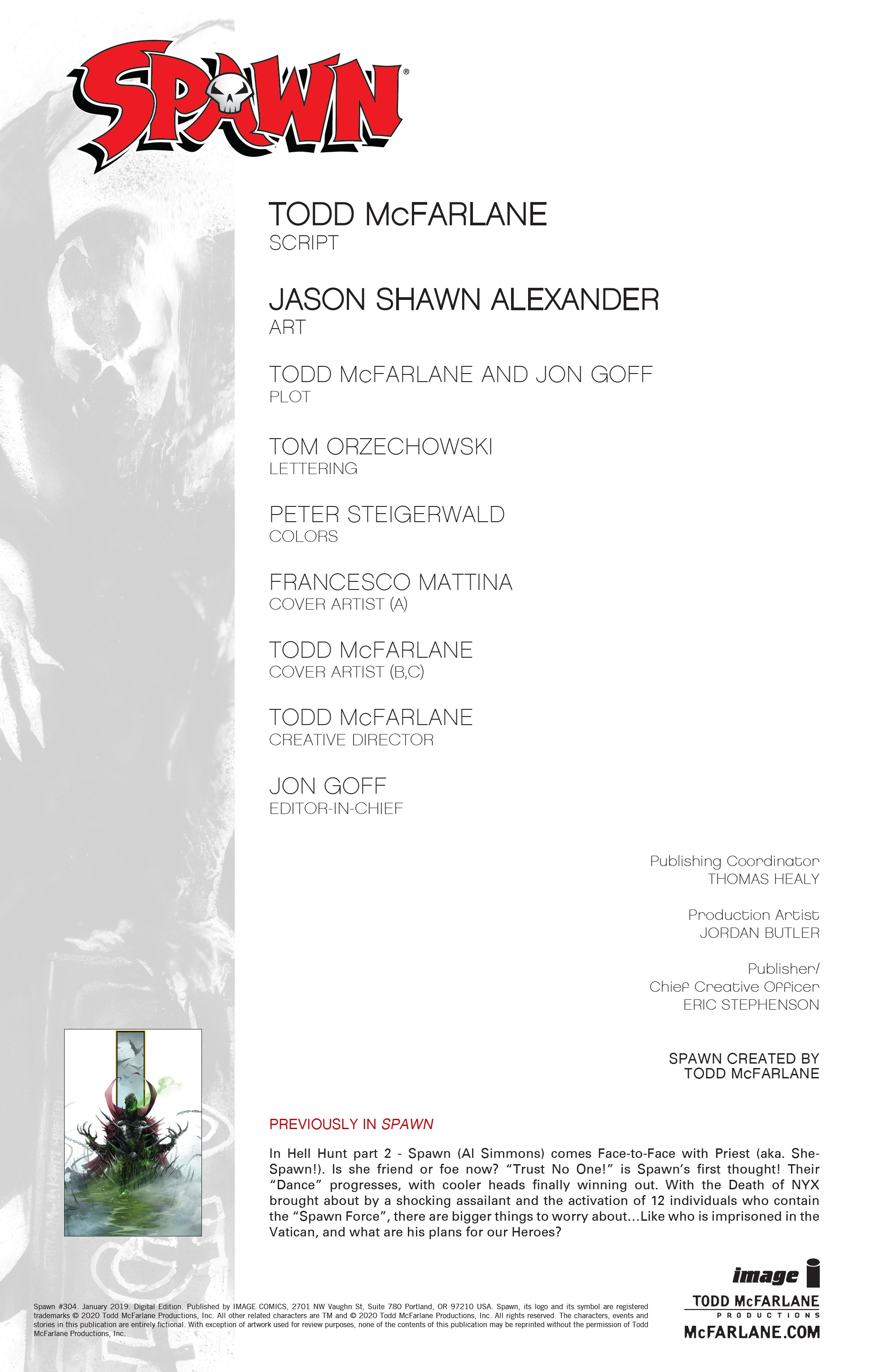 Read online Spawn comic -  Issue #304 - 2