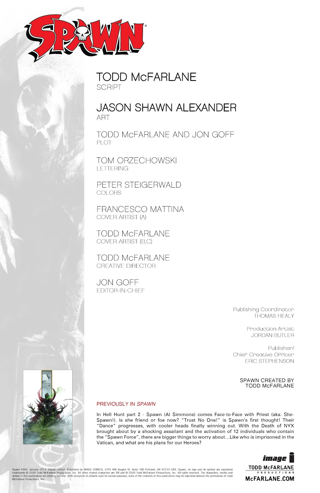 Spawn issue 304 - Page 2