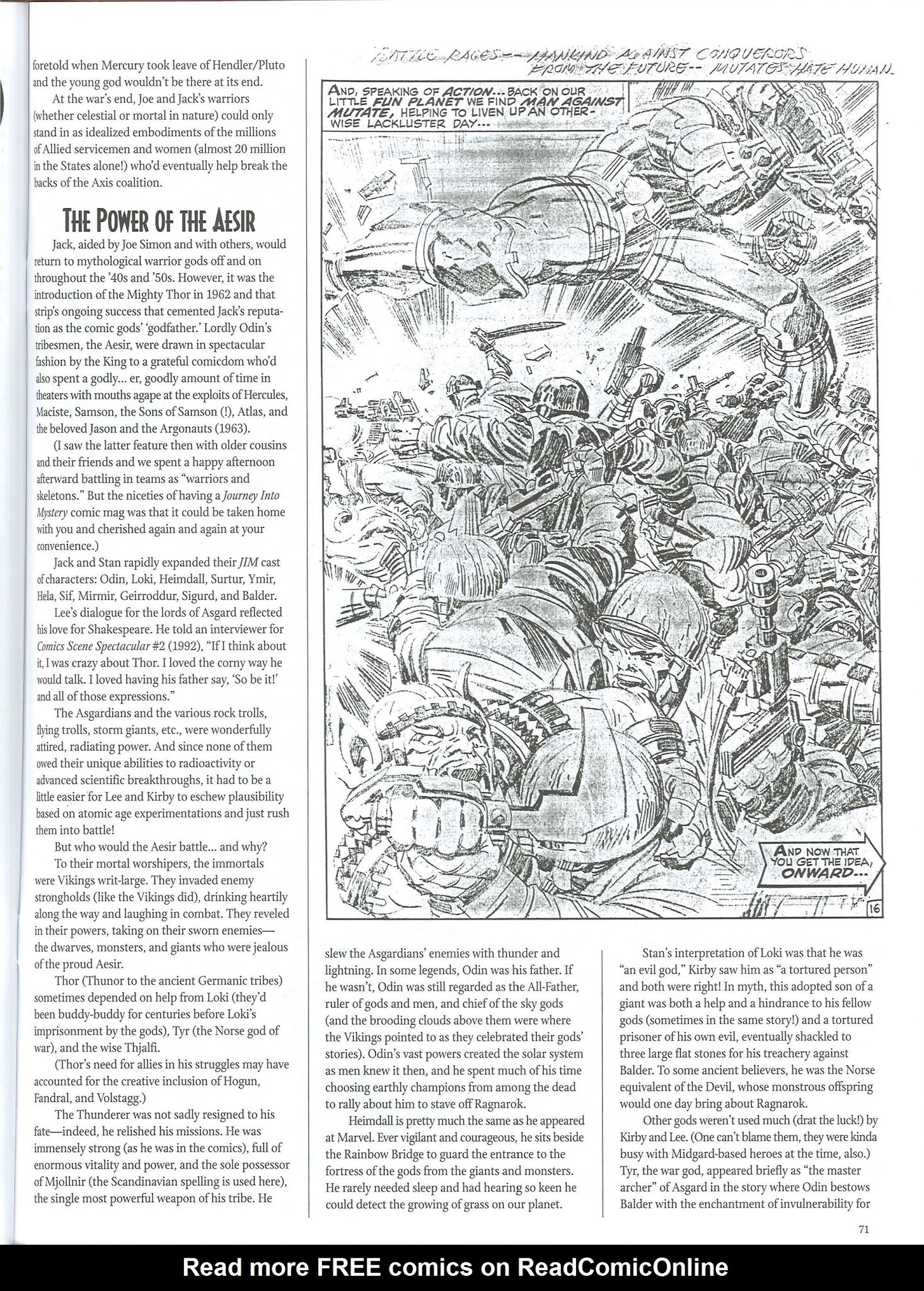 Read online The Jack Kirby Collector comic -  Issue #57 - 73