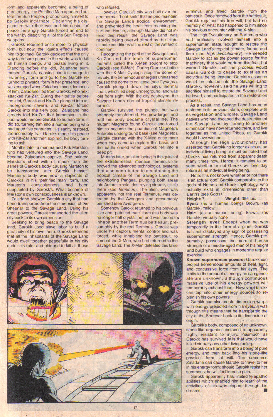 Read online The Official Handbook of the Marvel Universe: Update '89 comic -  Issue #3 - 19