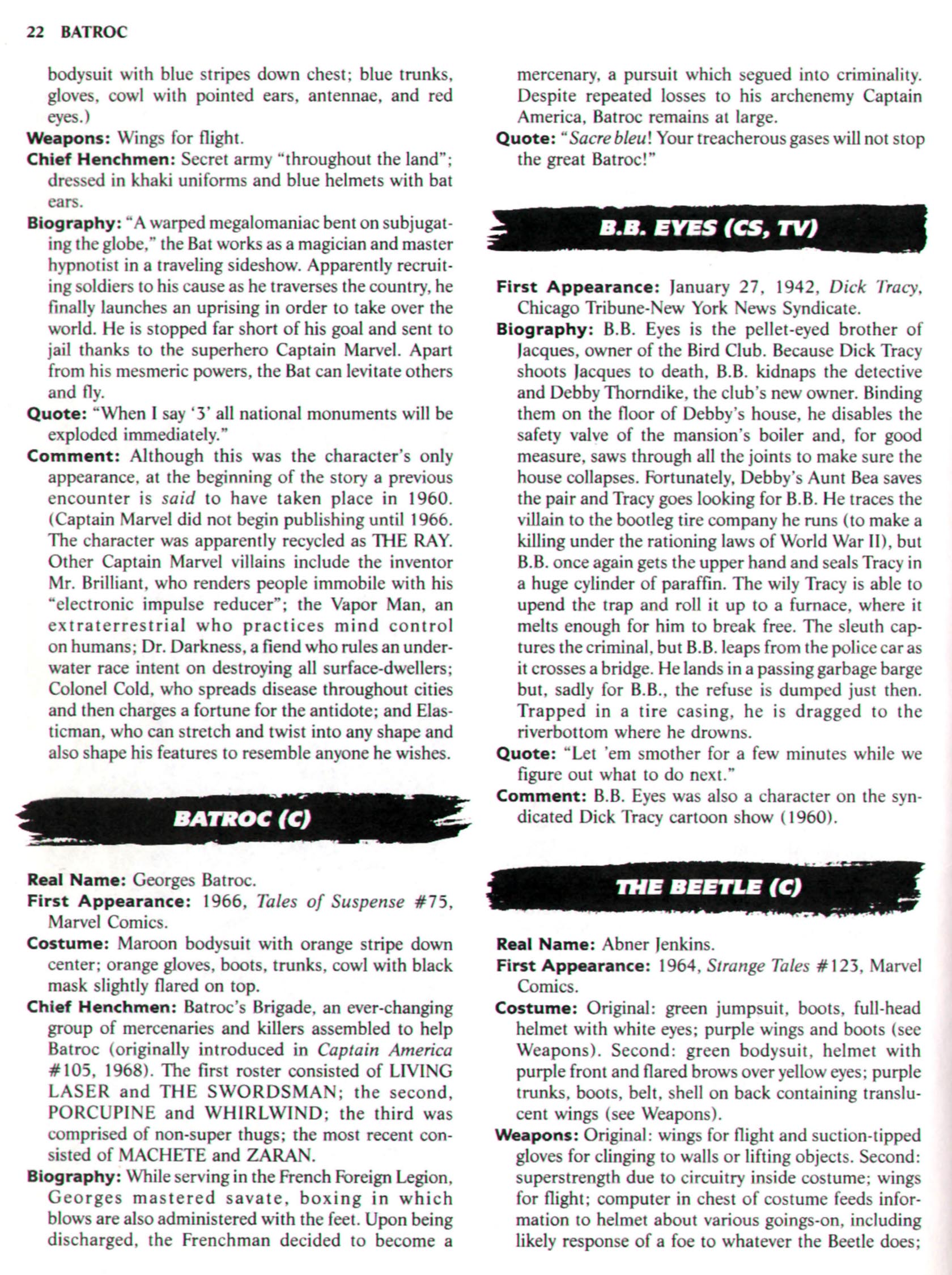 Read online The Encyclopedia of Super Villains comic -  Issue # TPB (Part 1) - 32