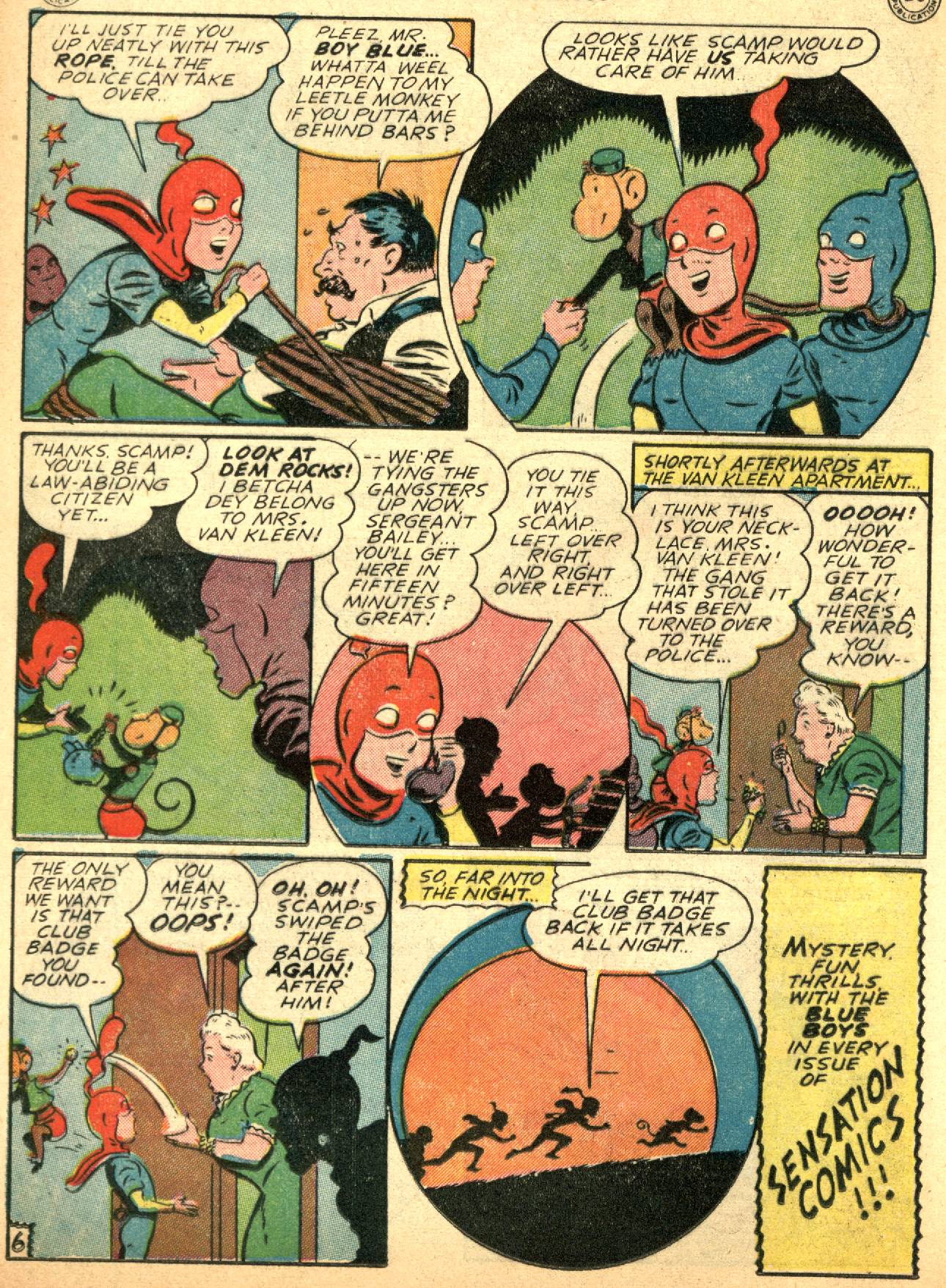 Read online Sensation (Mystery) Comics comic -  Issue #53 - 22