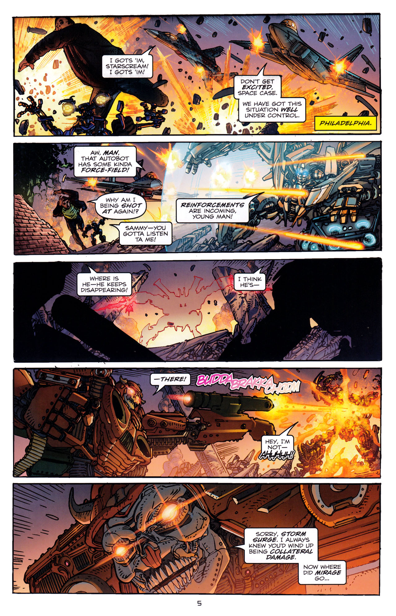 Read online Transformers: Dark of the Moon Rising Storm comic -  Issue #3 - 7