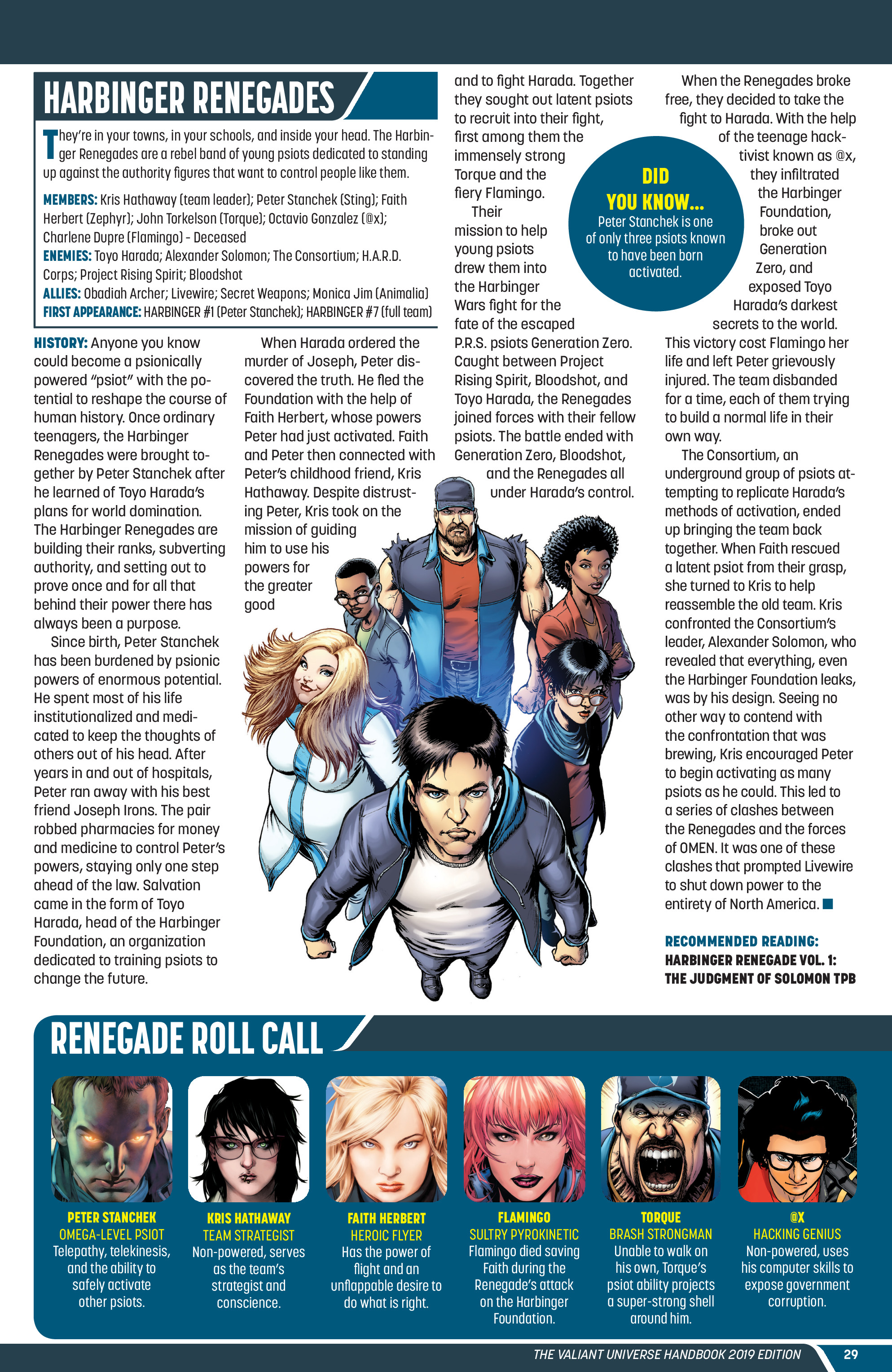 Read online Valiant Universe Handbook 2019 Edition comic -  Issue # Full - 31