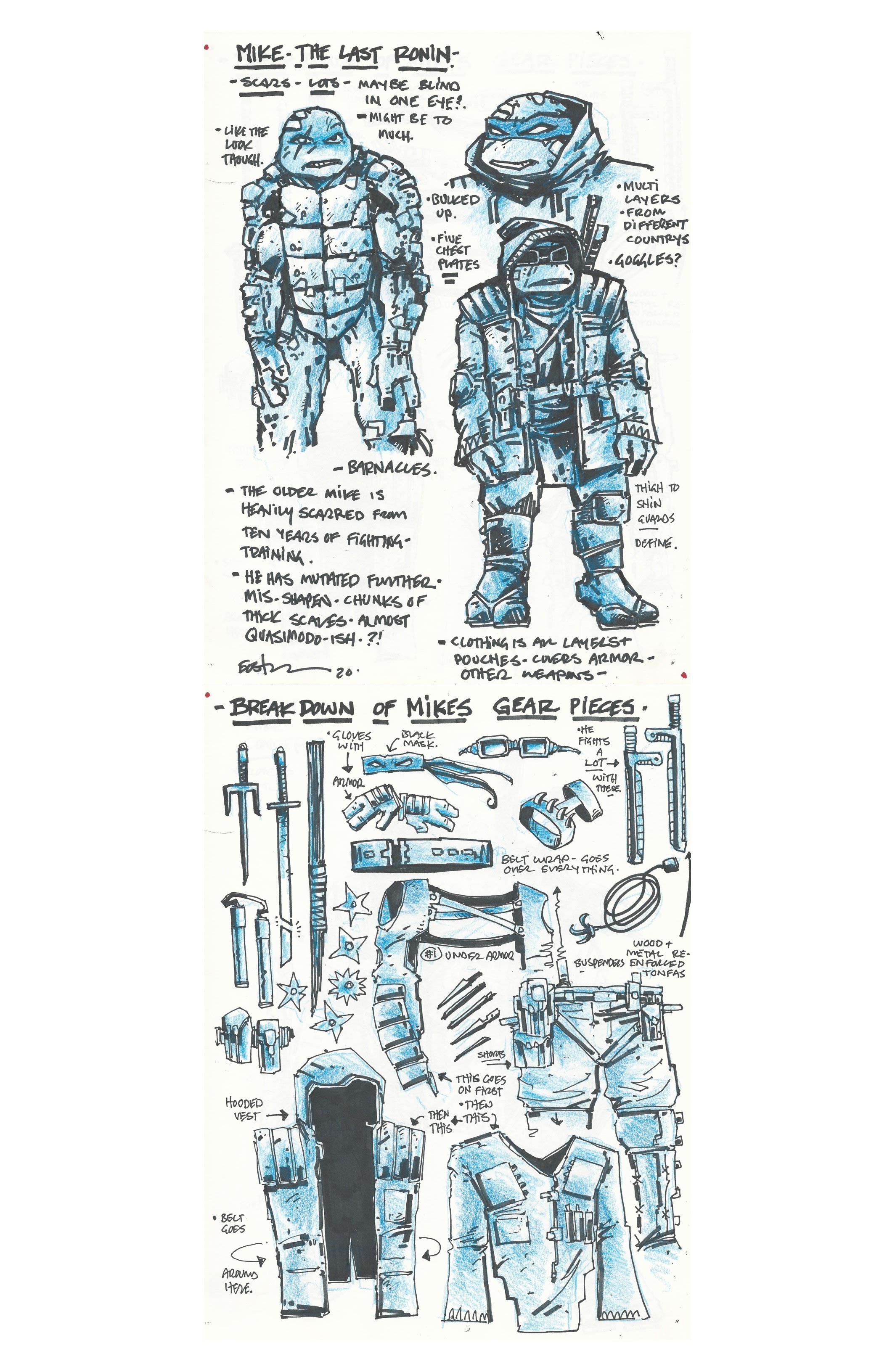Read online Teenage Mutant Ninja Turtles: The Last Ronin Design Archive comic -  Issue # Full - 5