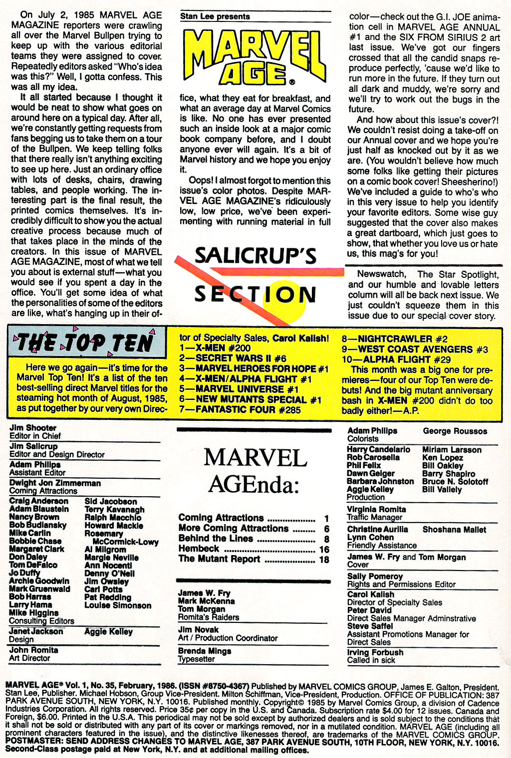 Read online Marvel Age comic -  Issue #35 - 2
