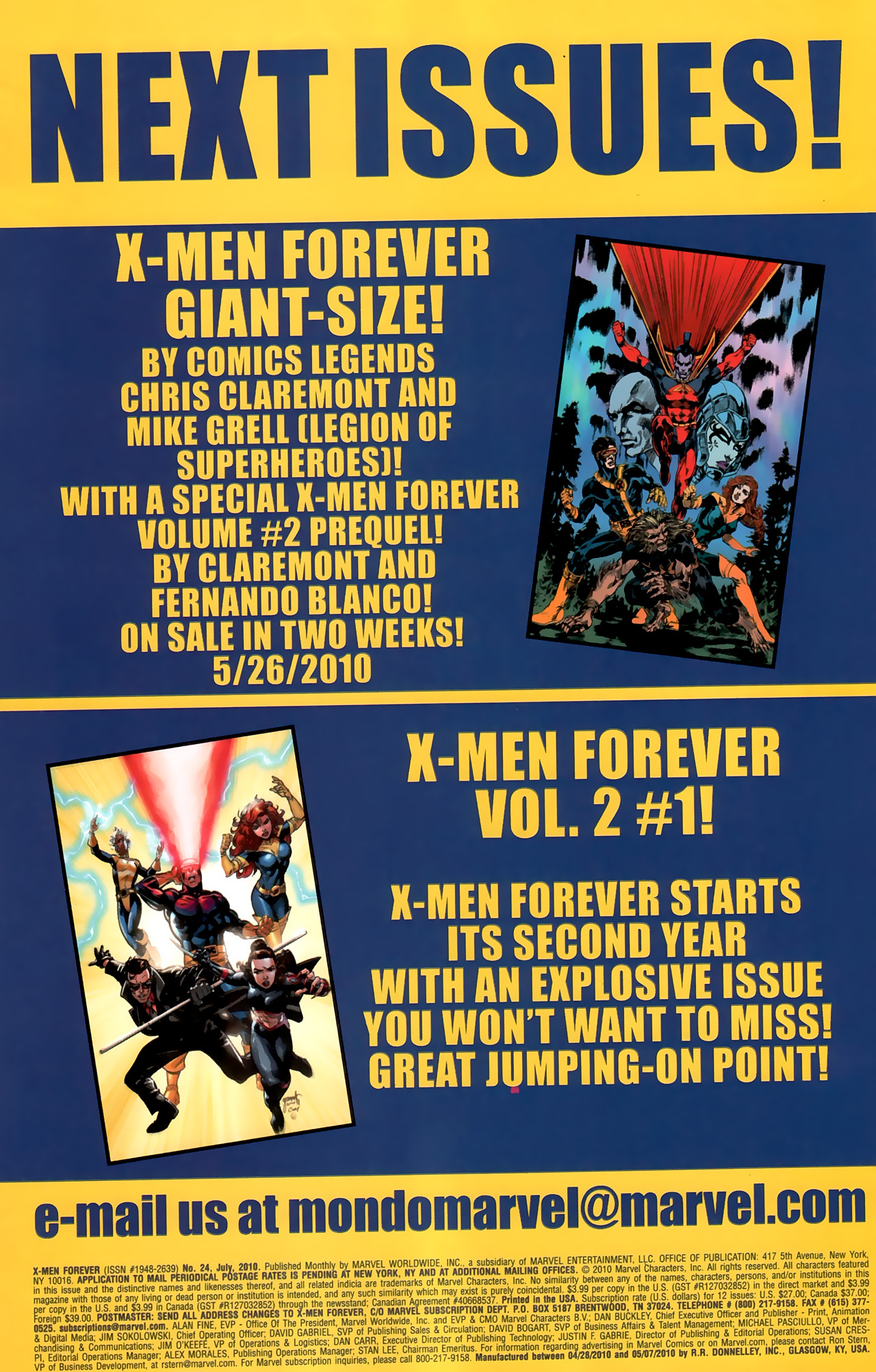 Read online X-Men Forever (2009) comic -  Issue #24 - 24