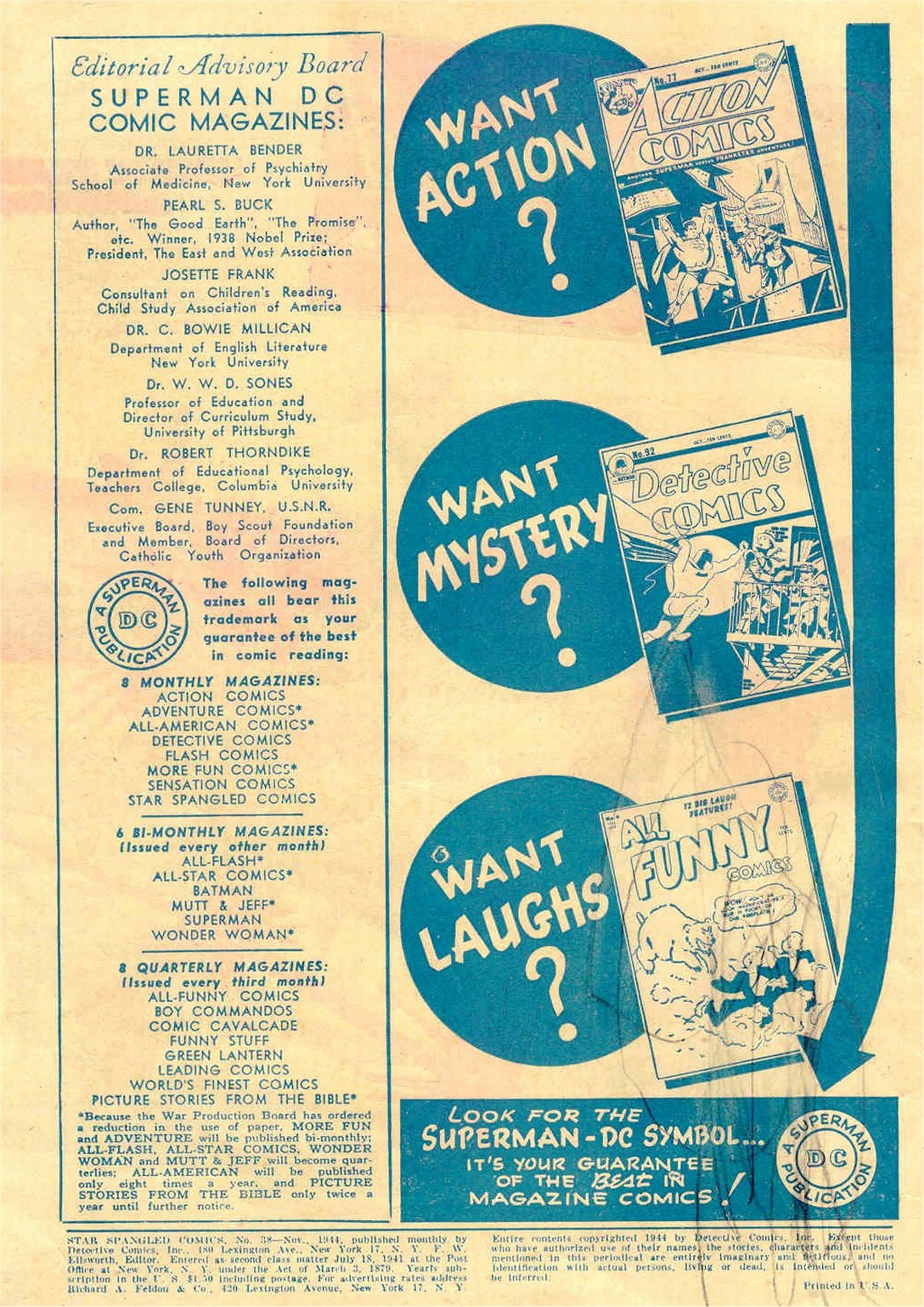 Read online Star Spangled Comics comic -  Issue #38 - 2