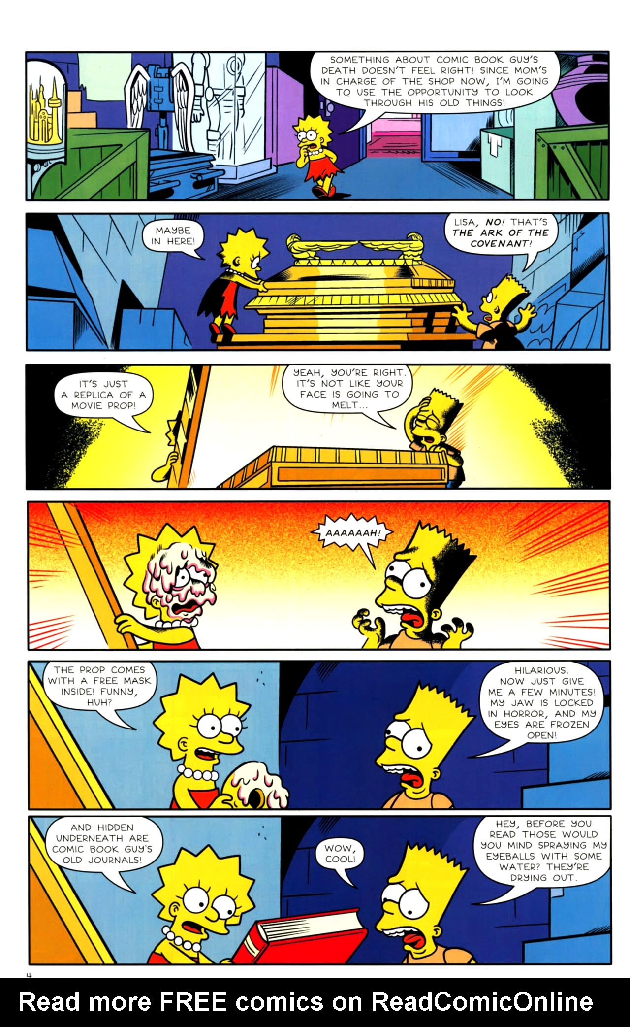 Read online Bongo Comics presents Comic Book Guy: The Comic Book comic -  Issue #4 - 6