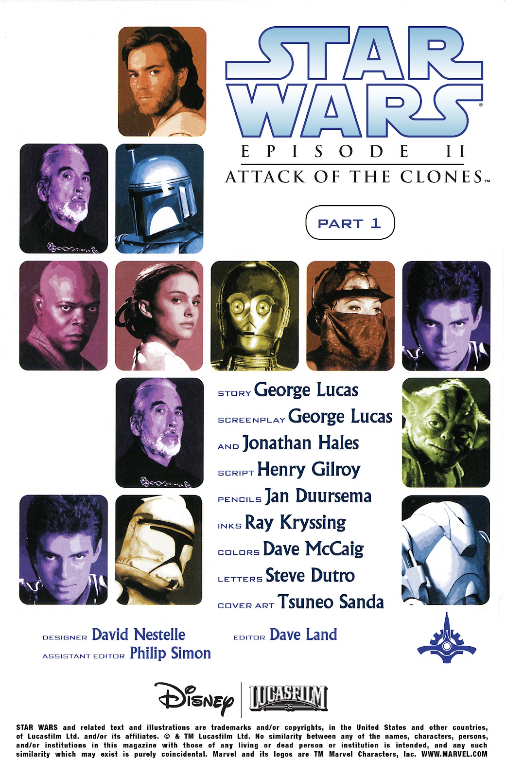 Star Wars: Episode II - Attack of the Clones issue 1 - Page 2
