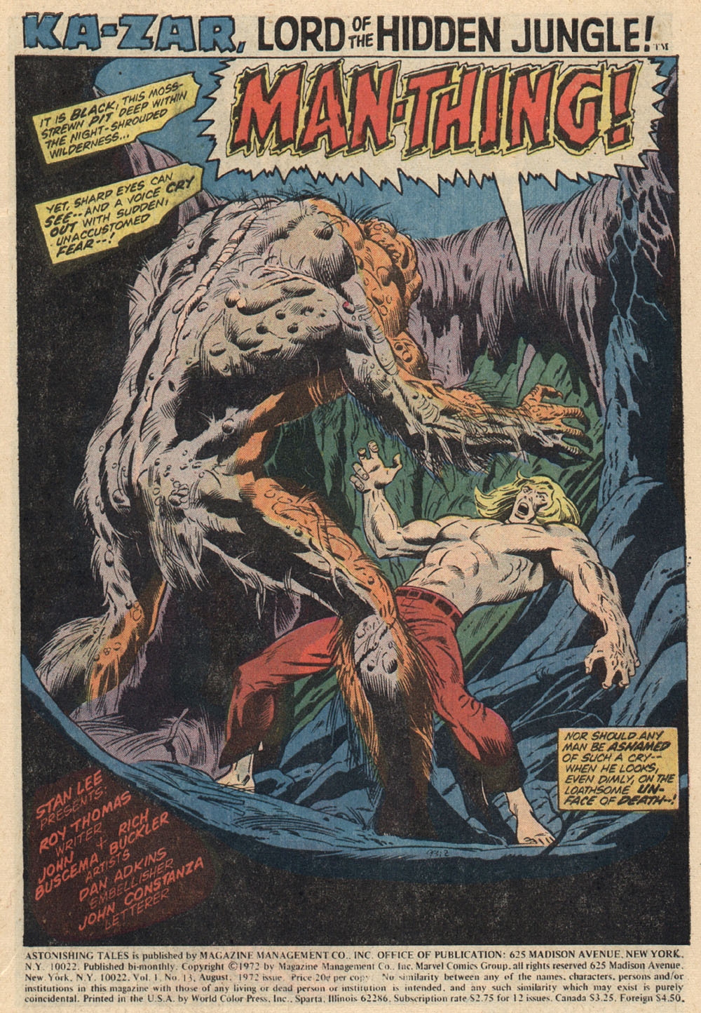 Read online Astonishing Tales (1970) comic -  Issue #13 - 2