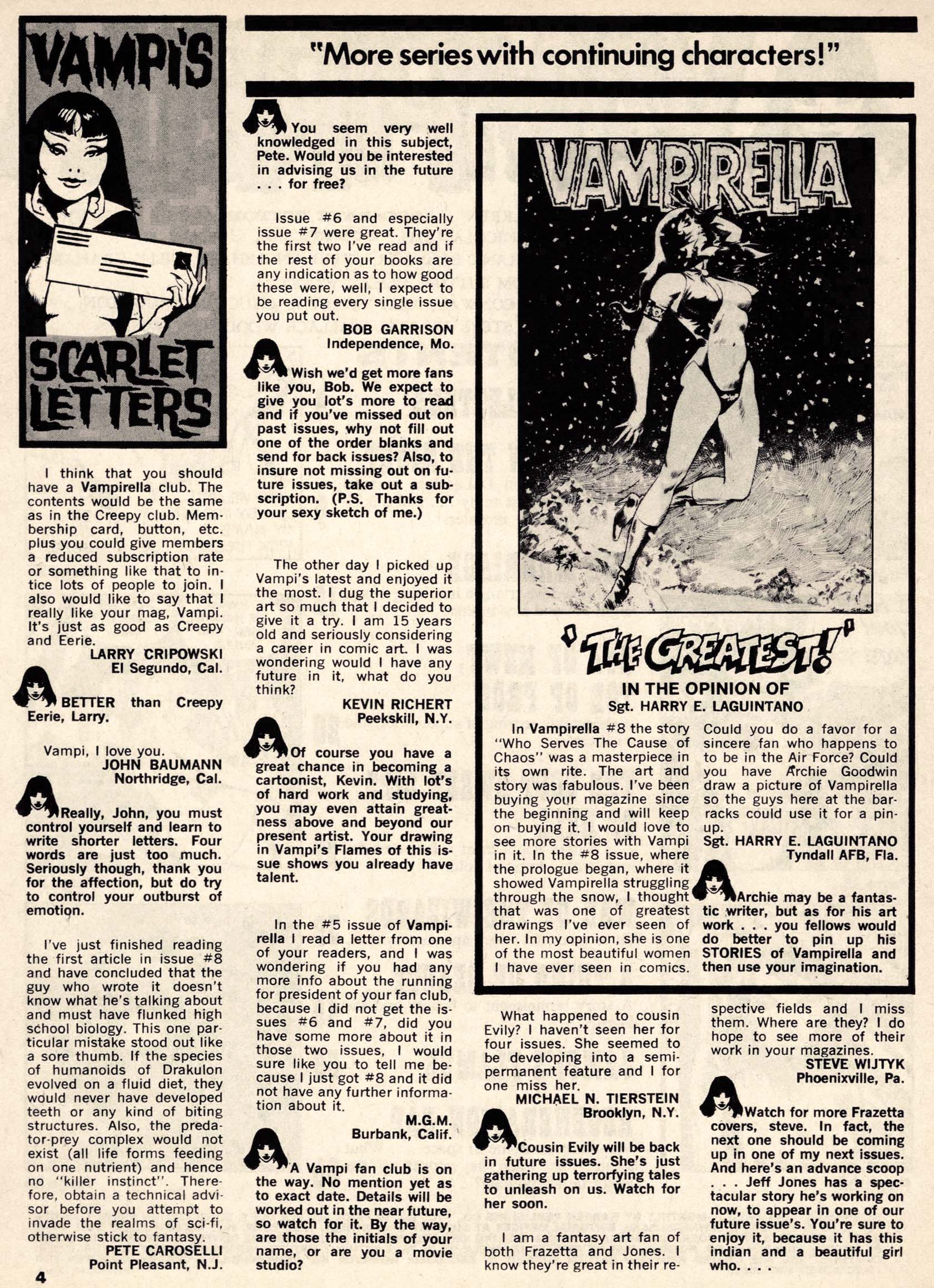 Read online Vampirella (1969) comic -  Issue #10 - 4