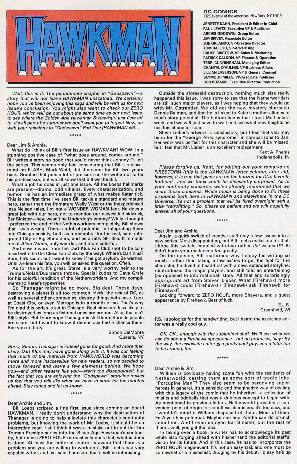 Hawkman (1993) Issue #12 #15 - English 27