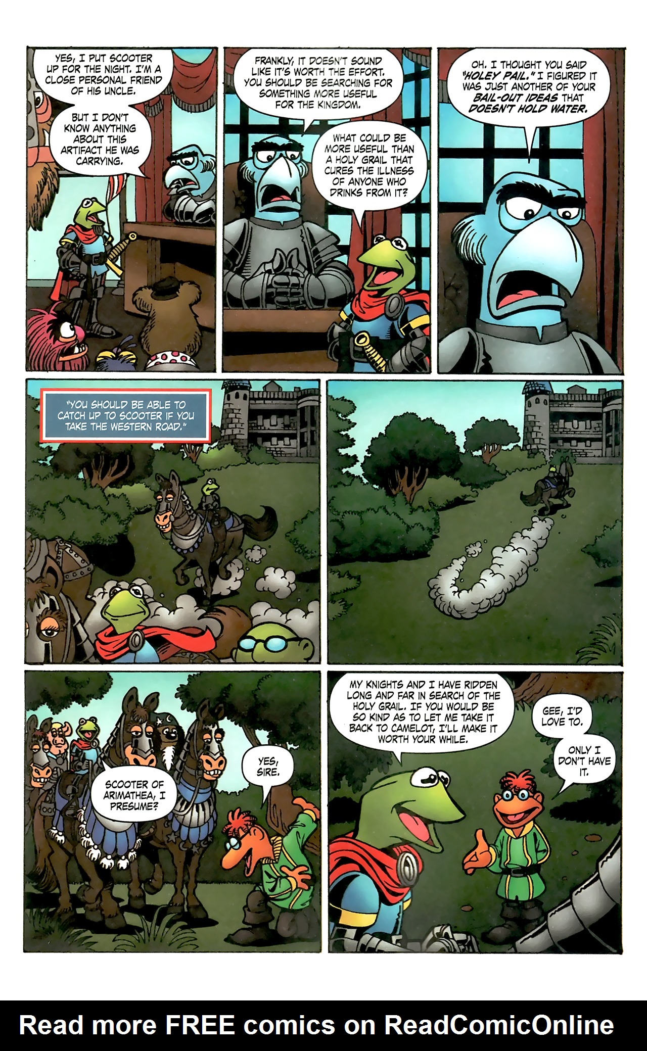 Read online Muppet King Arthur comic -  Issue #3 - 21