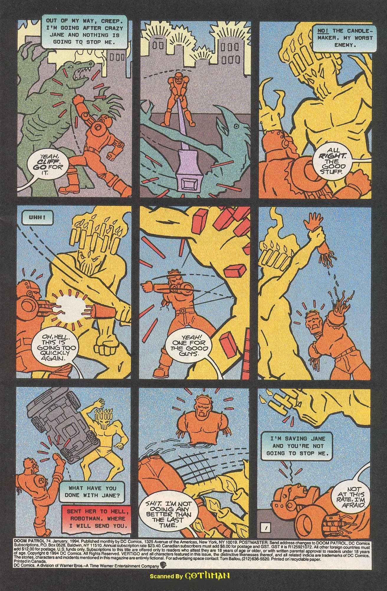 Read online Doom Patrol (1987) comic -  Issue #74 - 2