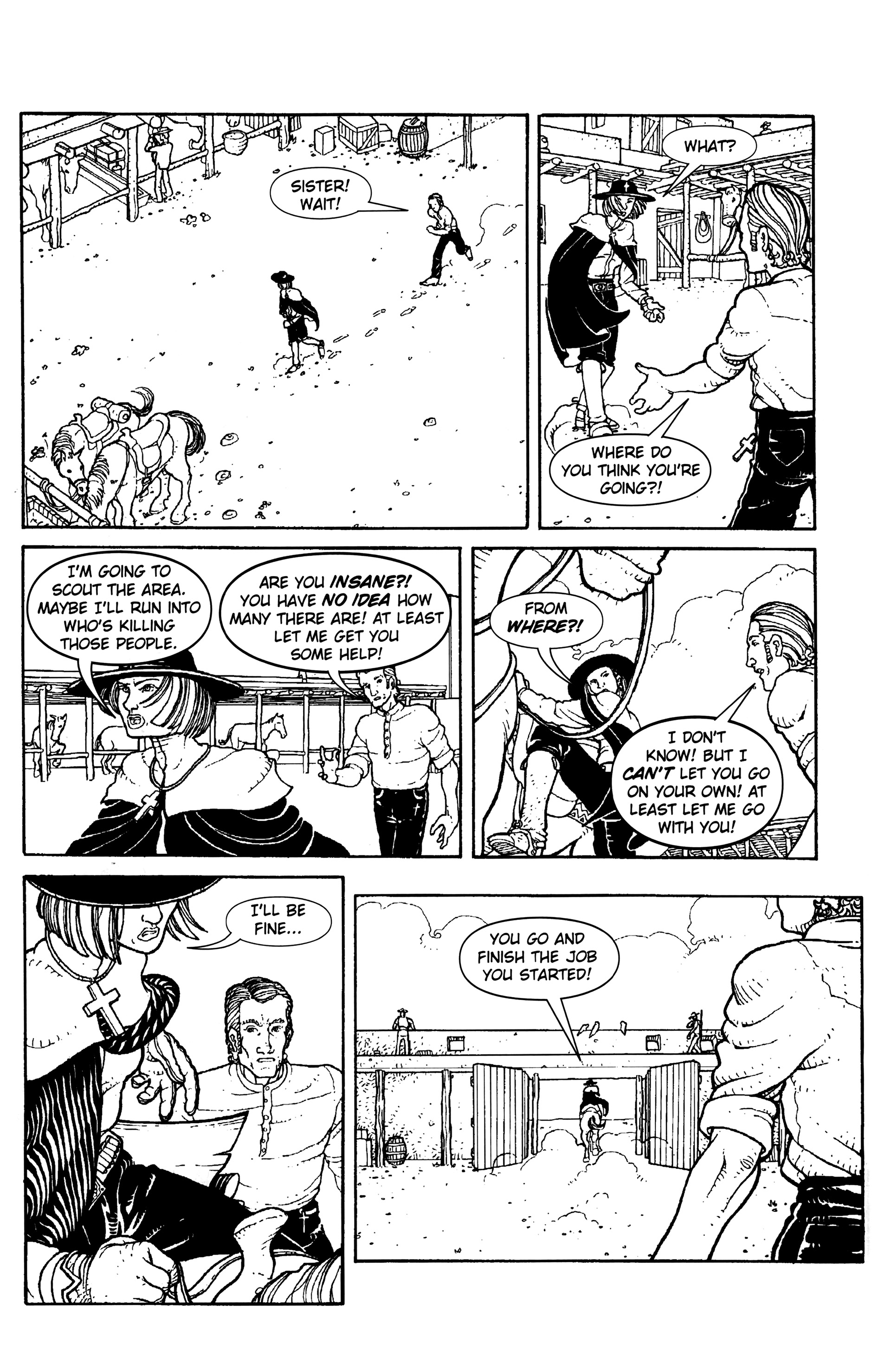 Read online Warrior Nun: Black & White comic -  Issue #12 - 10