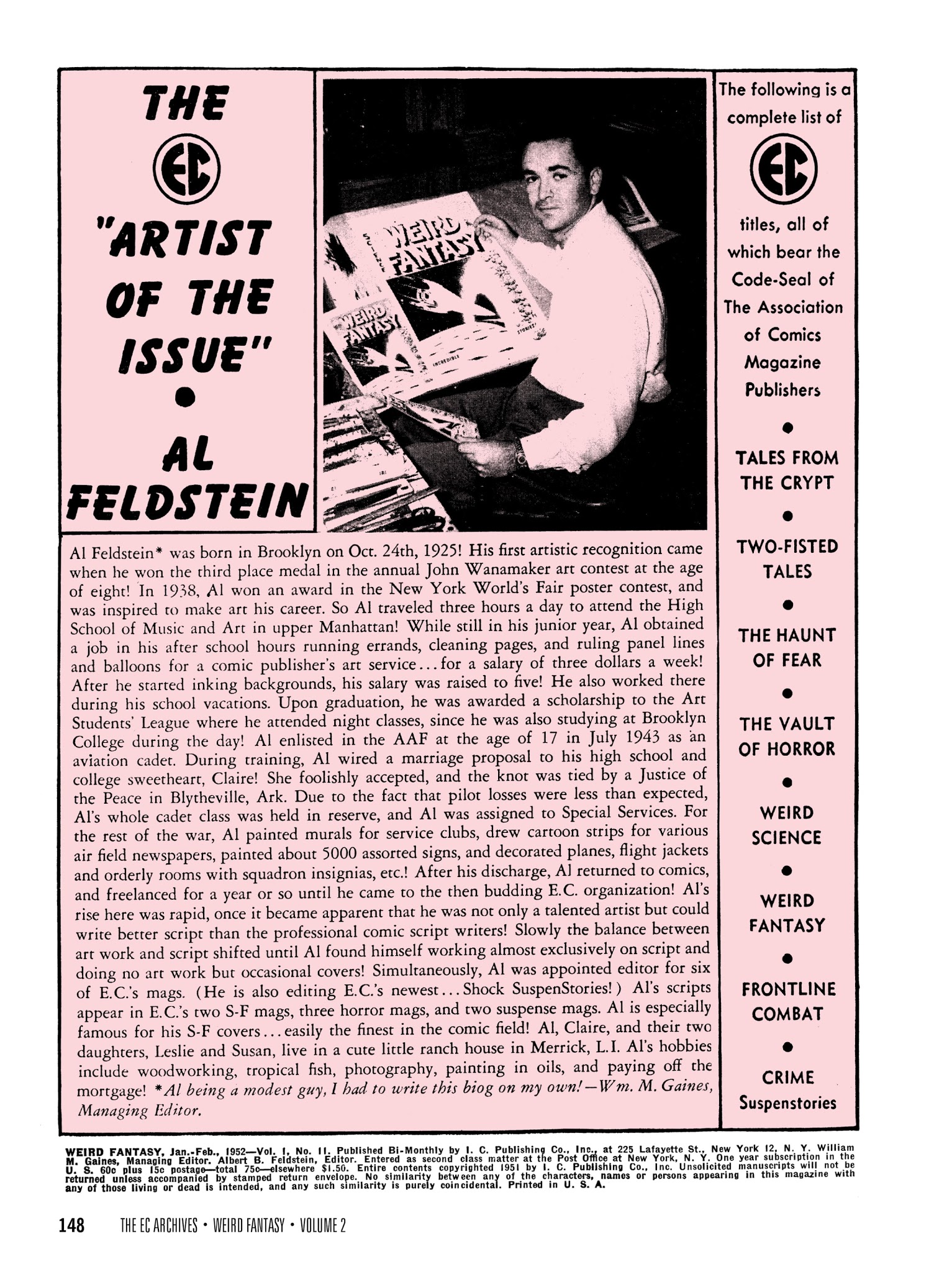 Read online The EC Archives: Weird Fantasy comic -  Issue # TPB 2 - 150