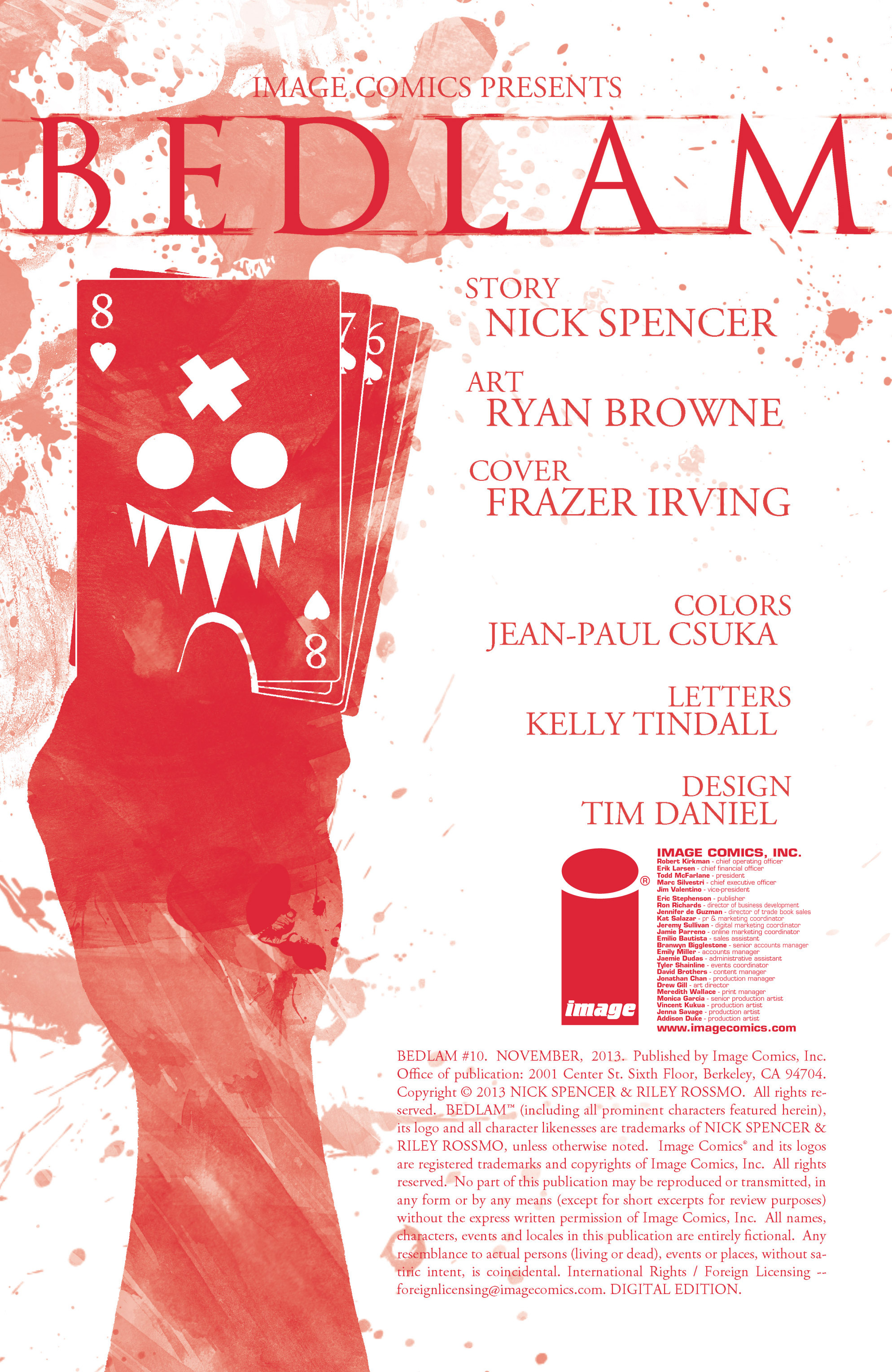 Read online Bedlam comic -  Issue #10 - 2