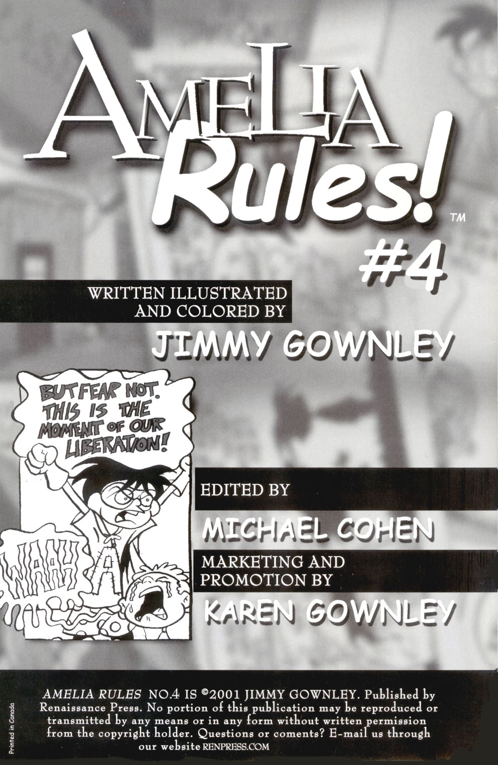 Read online Amelia Rules! comic -  Issue #4 - 2
