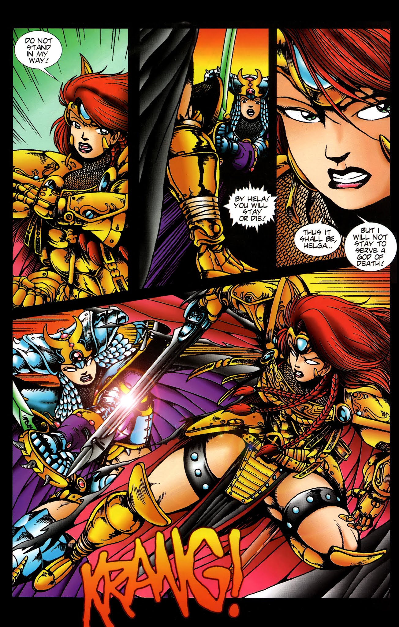 Read online Warrior Nun Areala: Portraits comic -  Issue # Full - 24
