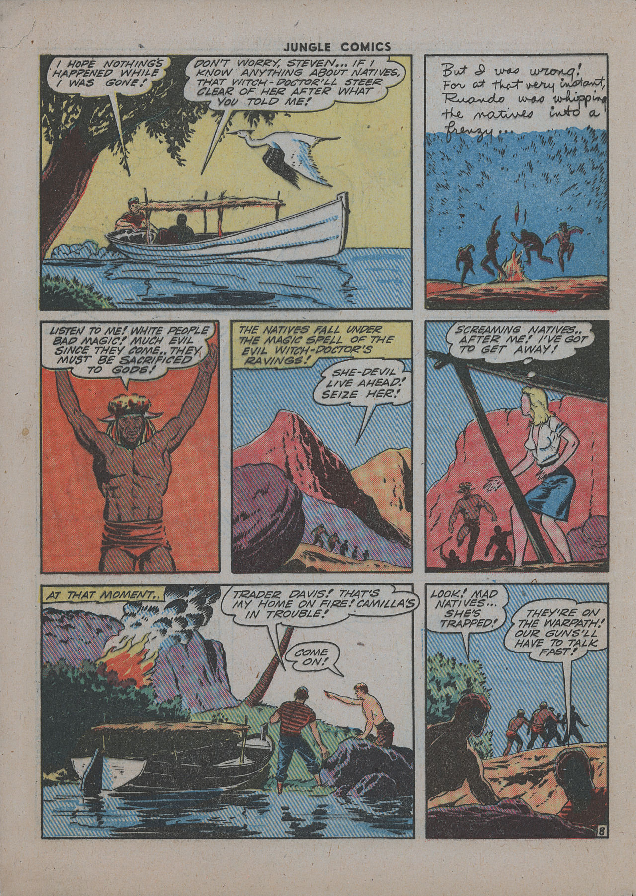Read online Jungle Comics comic -  Issue #48 - 56