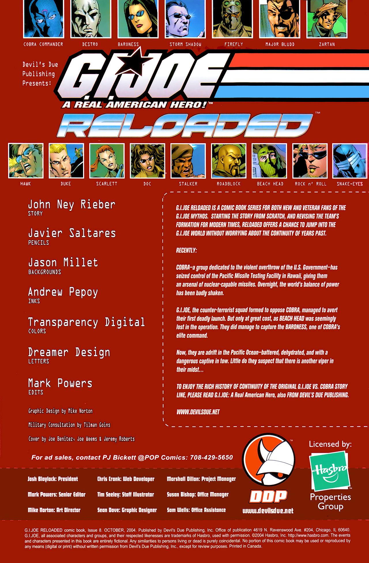 Read online G.I. Joe Reloaded comic -  Issue #8 - 2