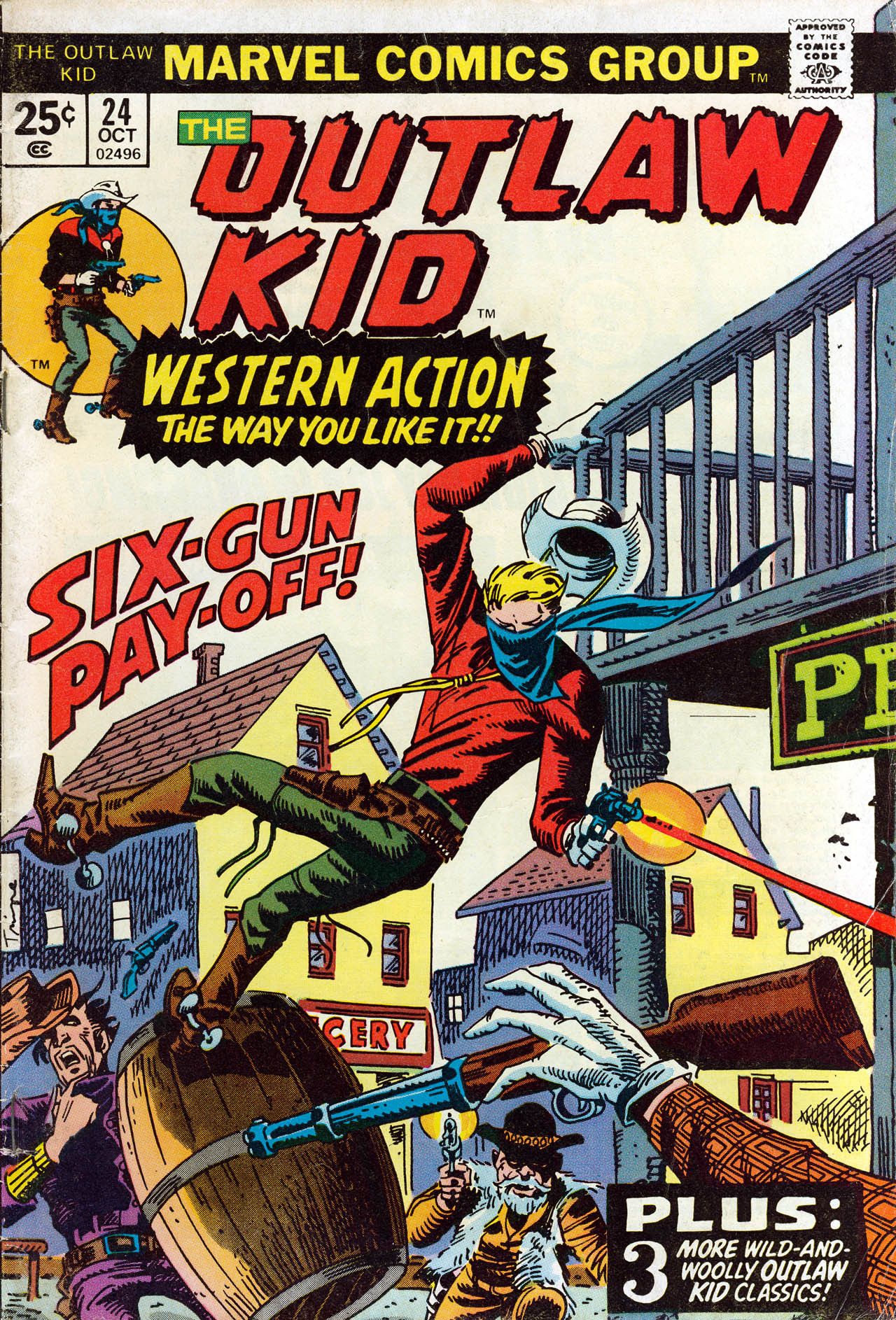 Read online The Outlaw Kid (1970) comic -  Issue #24 - 1
