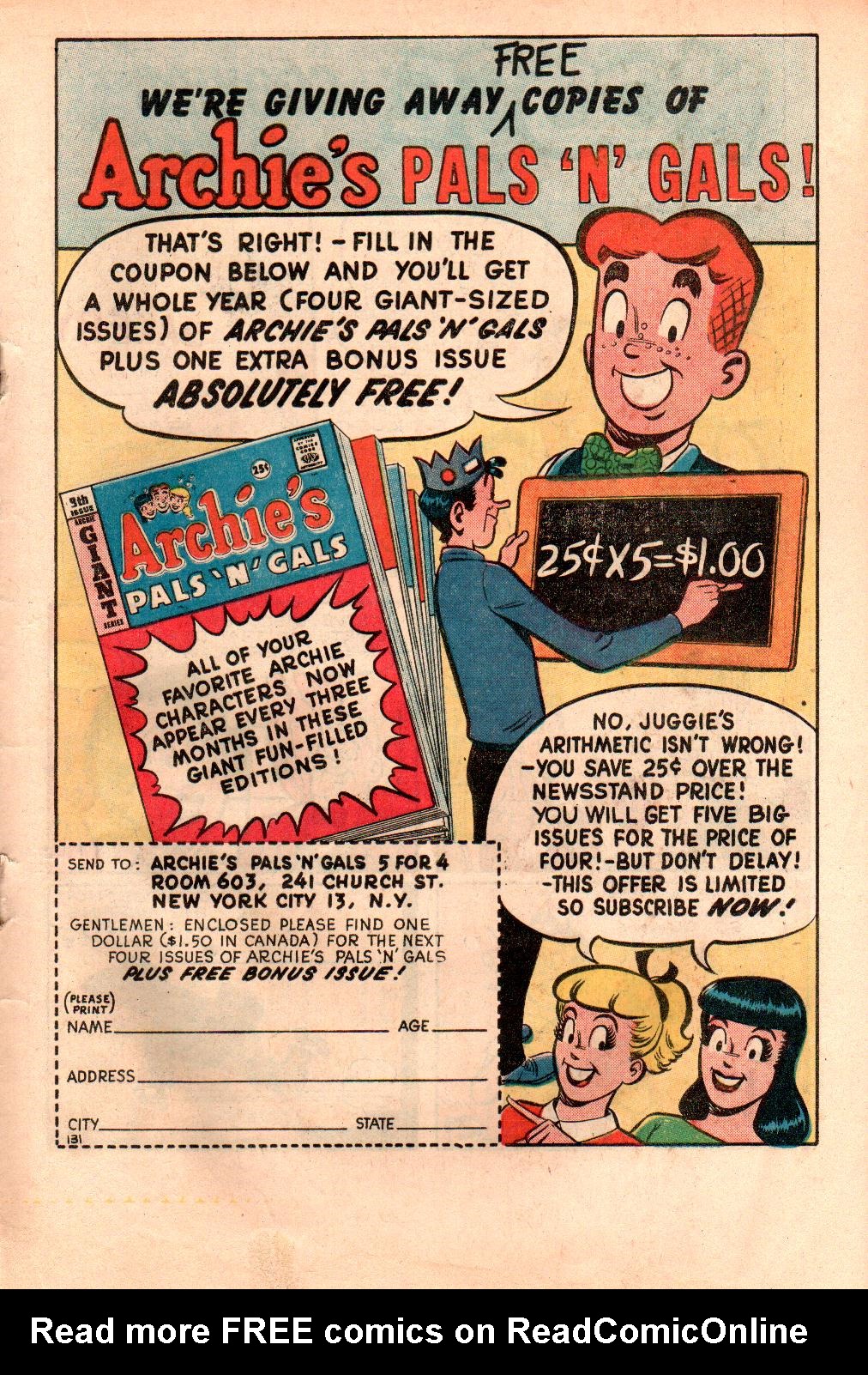 Read online Archie's Joke Book Magazine comic -  Issue #43 - 19