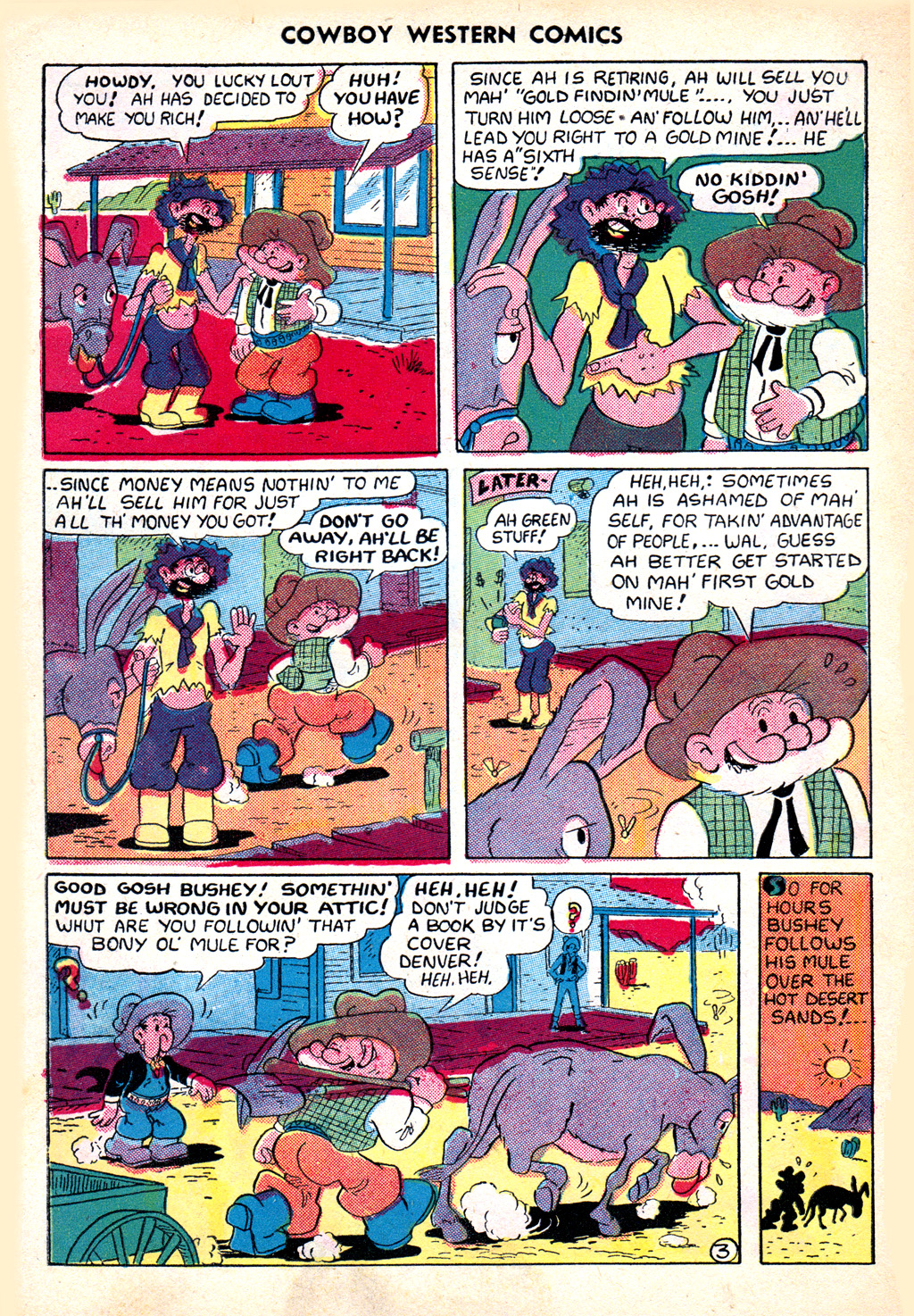Read online Cowboy Western Comics (1948) comic -  Issue #30 - 32