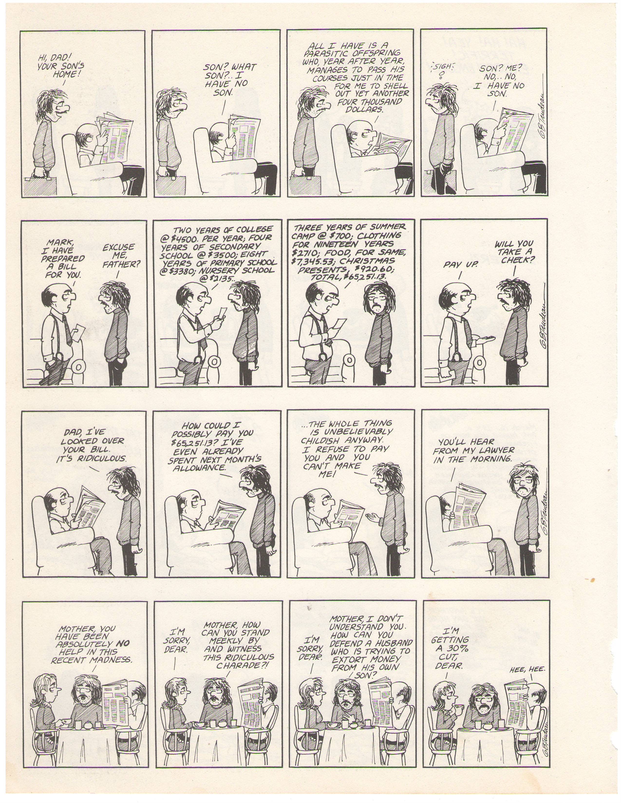 Read online The Doonesbury Chronicles comic -  Issue # TPB (Part 1) - 34