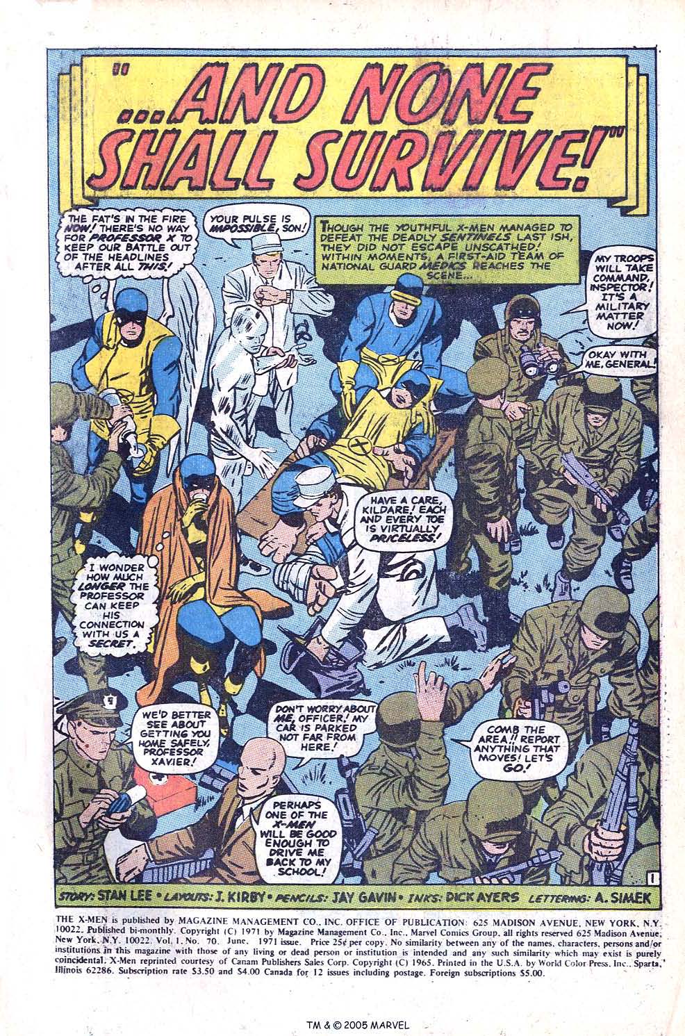 Read online Uncanny X-Men (1963) comic -  Issue #70 - 3