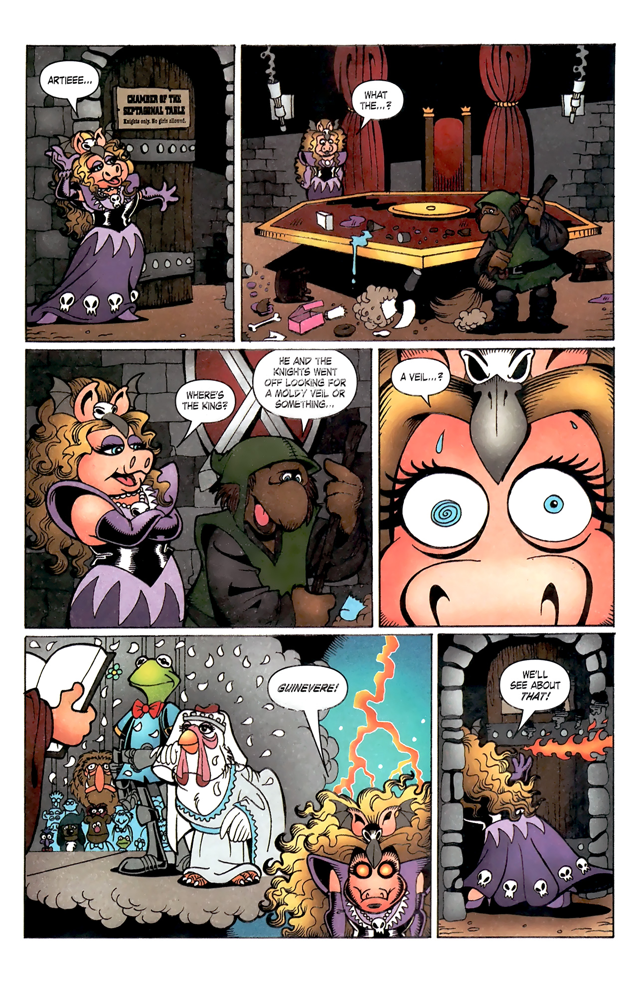 Read online Muppet King Arthur comic -  Issue #3 - 11