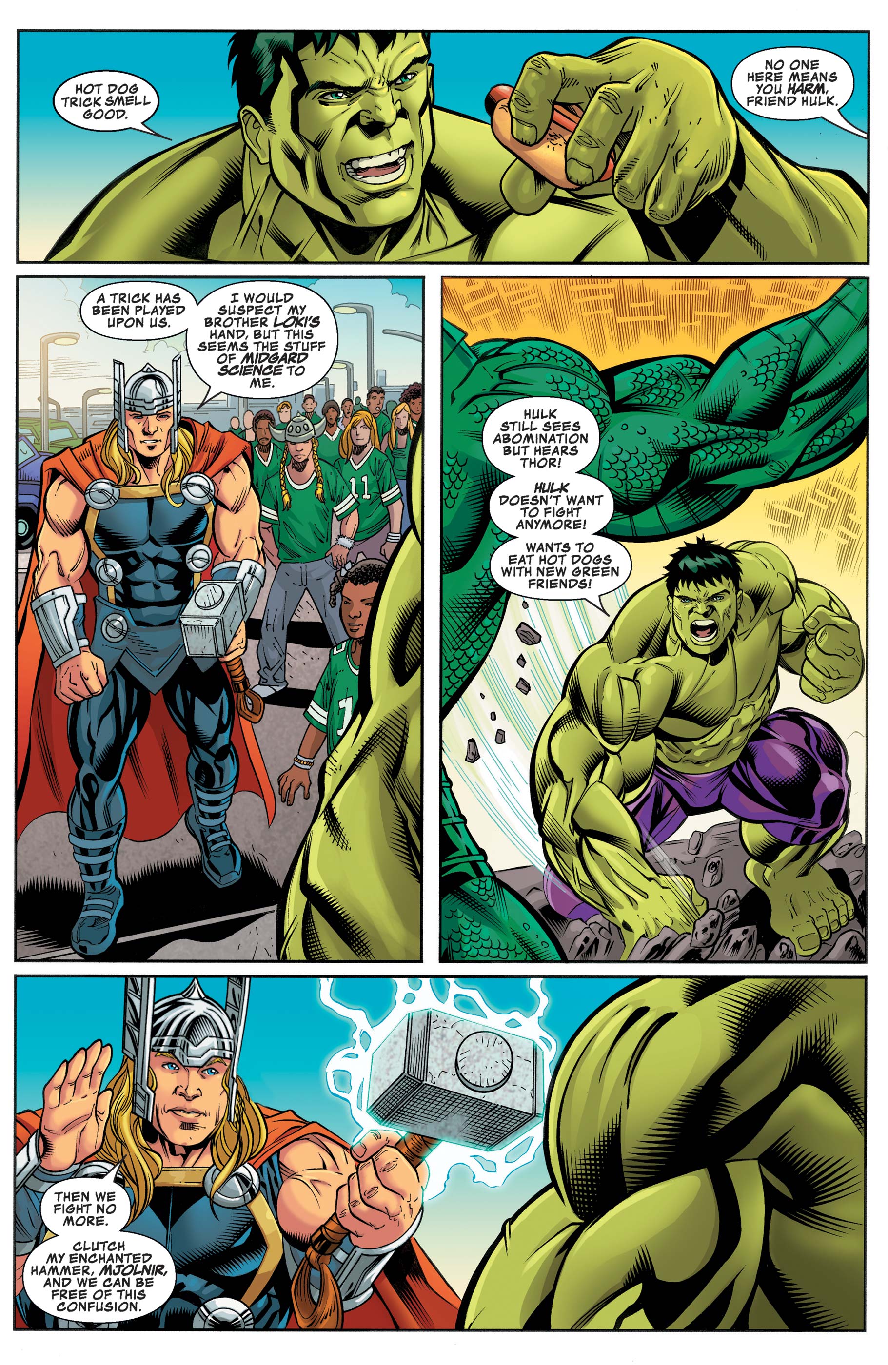 Read online The Incredible Hulk vs. The Mighty Thor: New York Jets Exclusive comic -  Issue # Full - 14