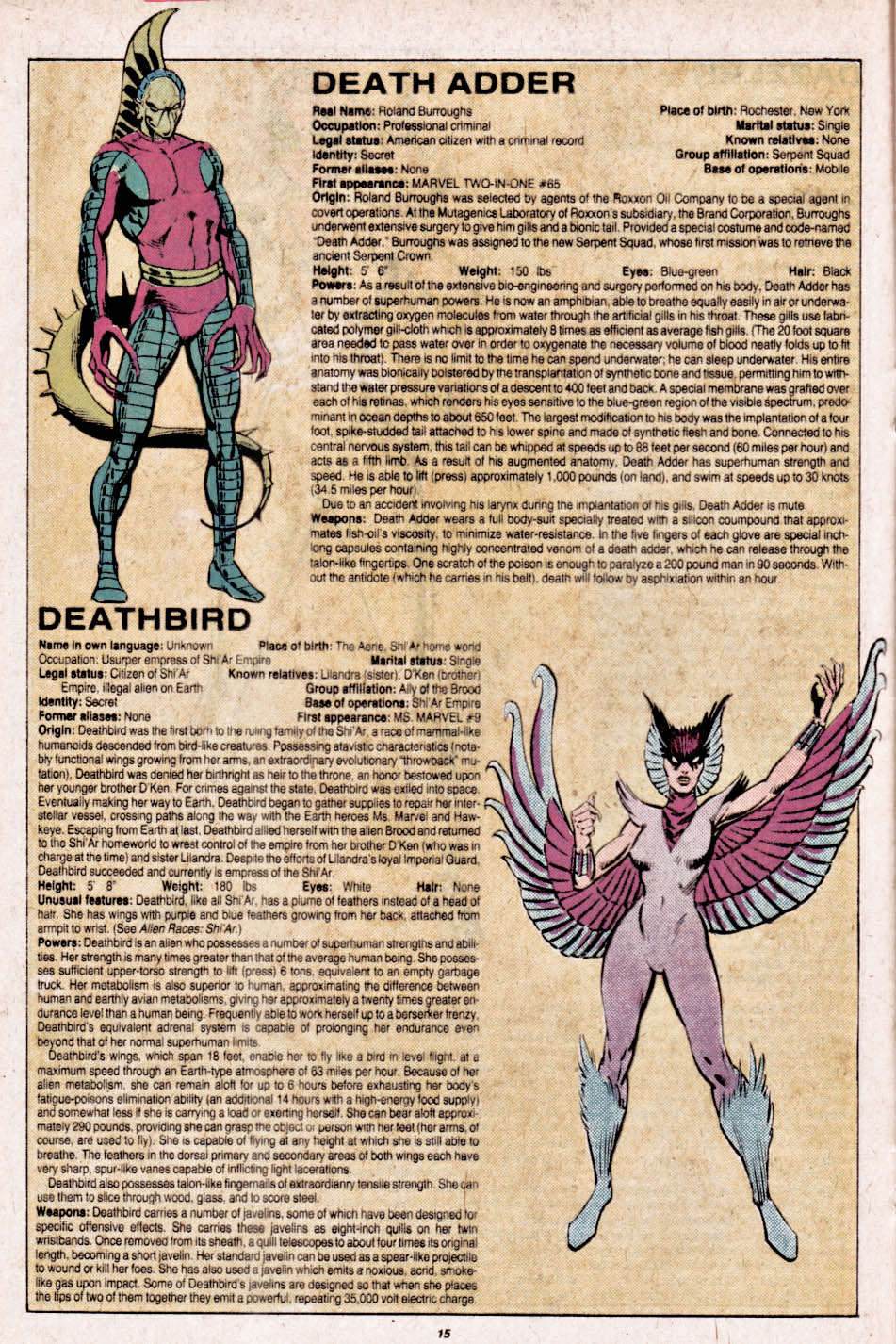 The Official Handbook of the Marvel Universe issue 3 - Page 16