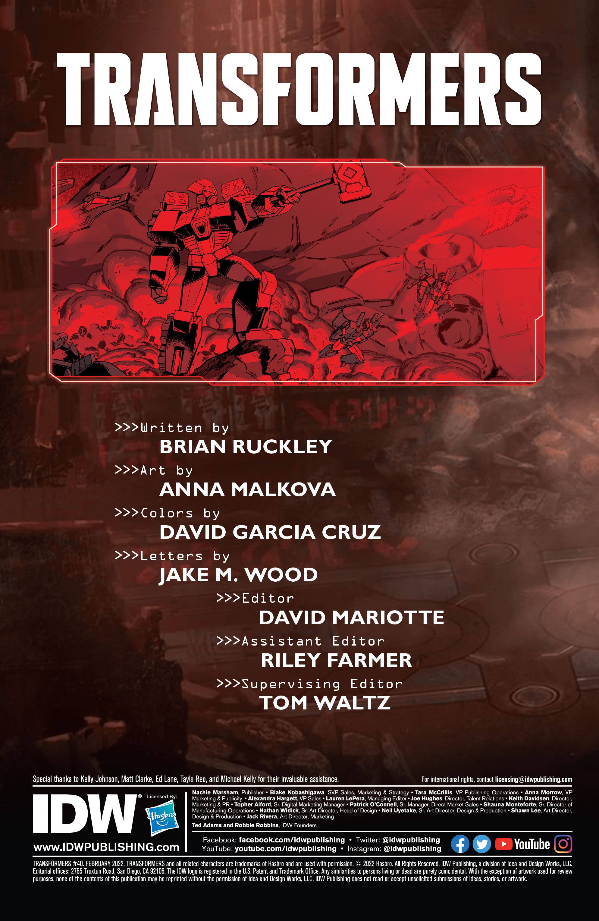 Read online Transformers (2019) comic -  Issue #40 - 2