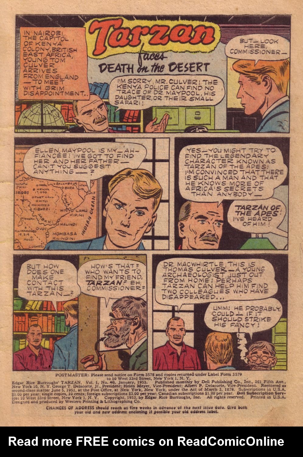 Read online Tarzan (1948) comic -  Issue #40 - 3