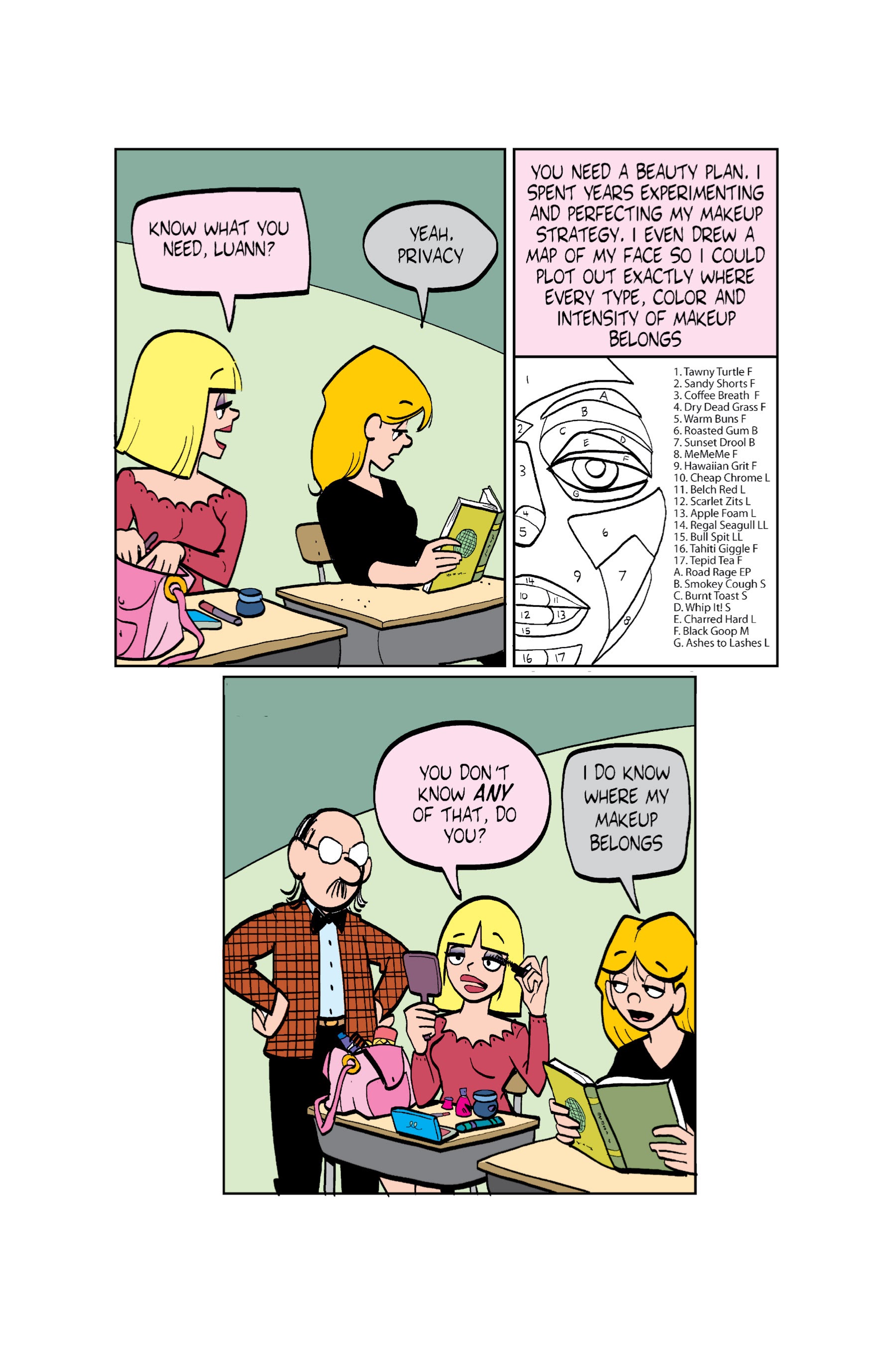 Read online Luann: Stress   Hormones = High School comic -  Issue # TPB - 22
