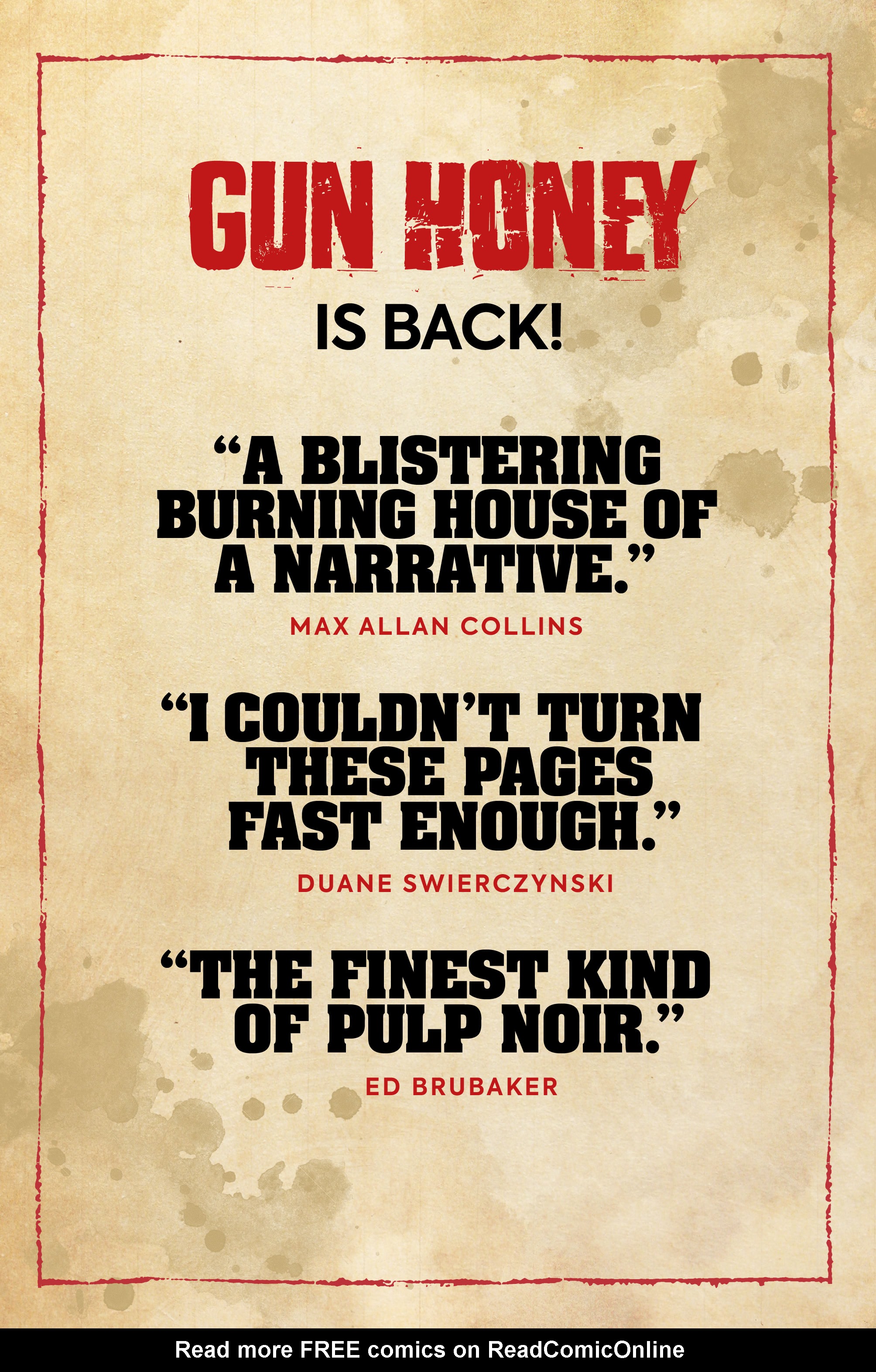 Read online Gun Honey: Blood for Blood comic -  Issue #4 - 32