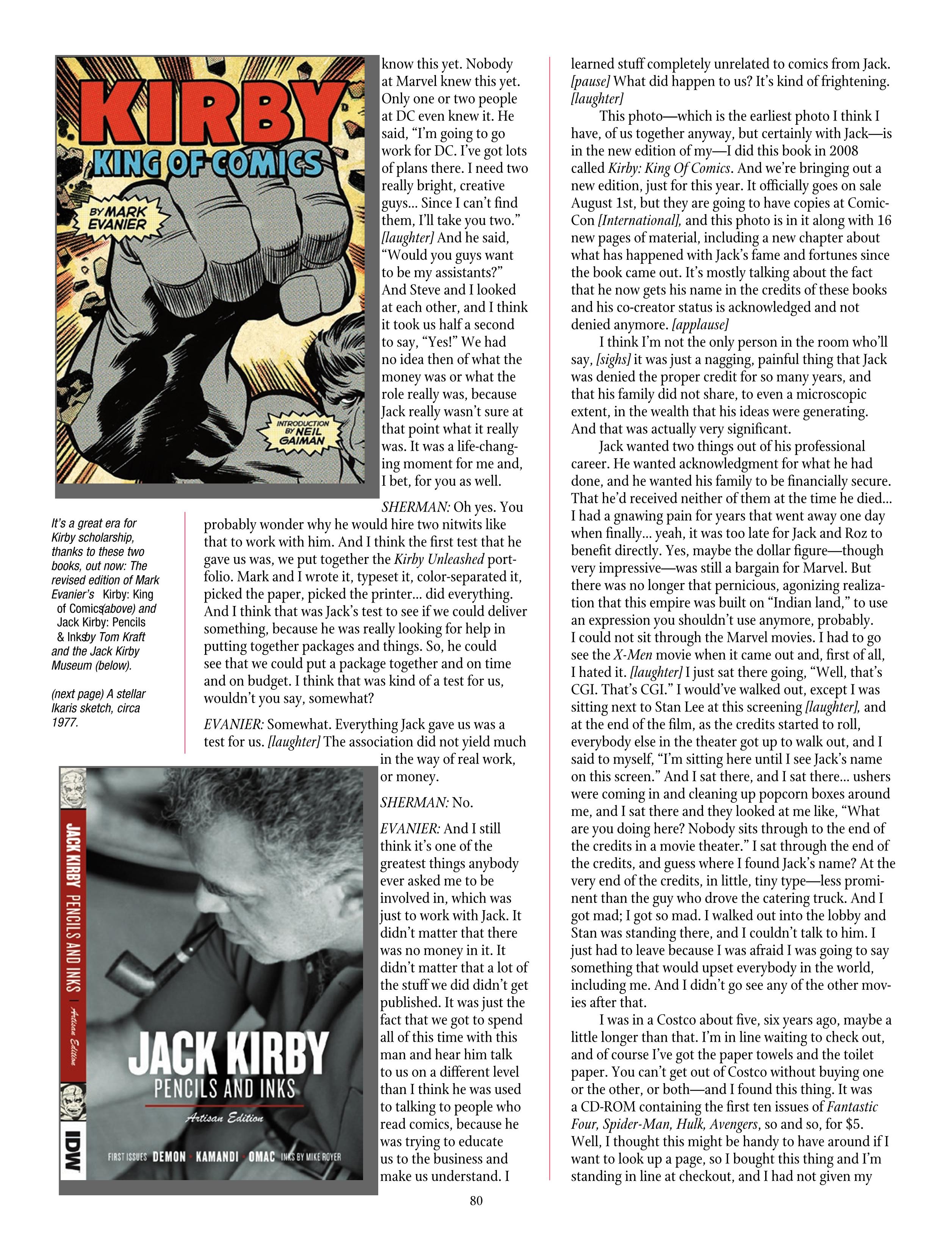 Read online The Jack Kirby Collector comic -  Issue #72 - 82