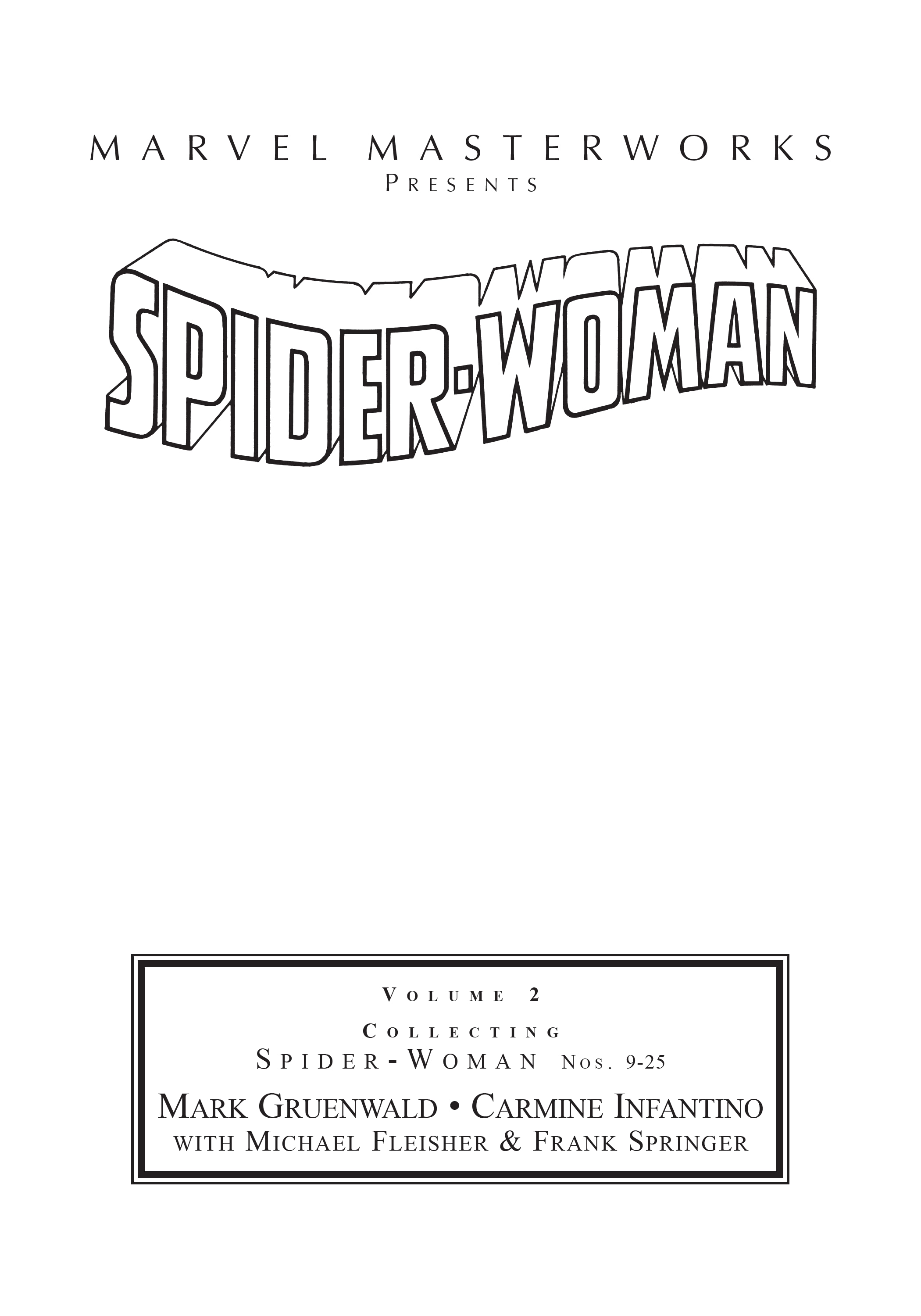 Read online Marvel Masterworks: Spider-Woman comic -  Issue # TPB 2 (Part 1) - 2