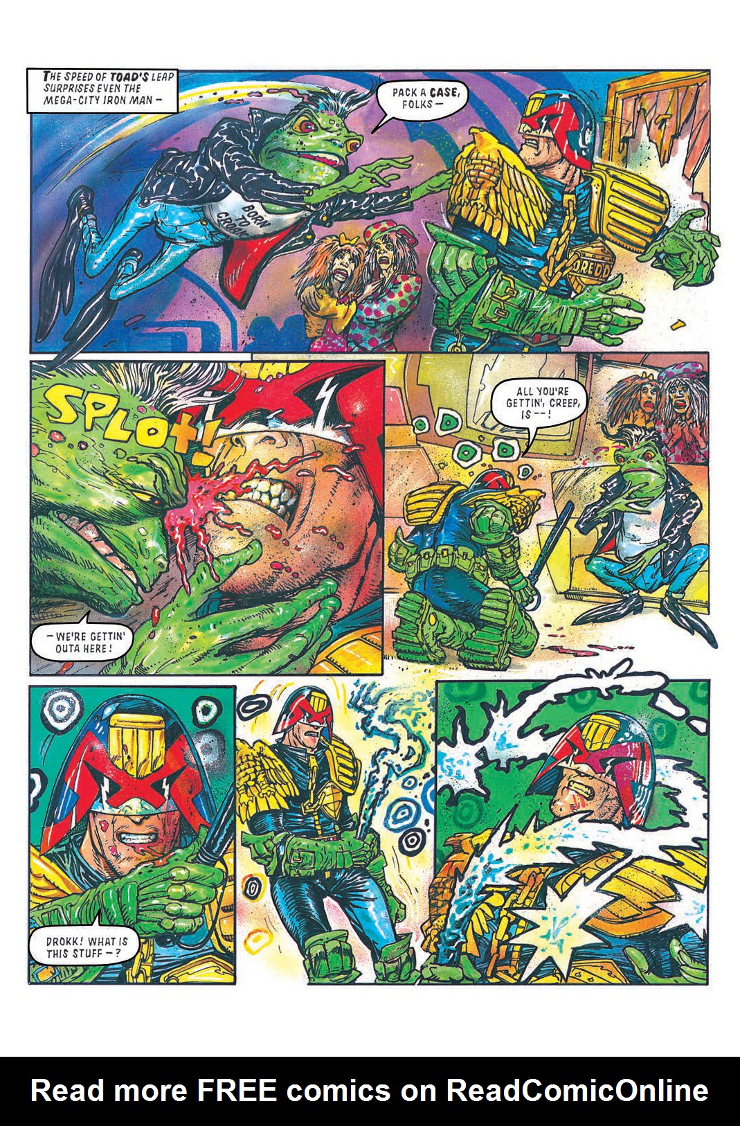 Read online Judge Dredd [Collections - Rebellion] comic -  Issue # TPB Judge Dredd - Heavy Metal Dredd - 124