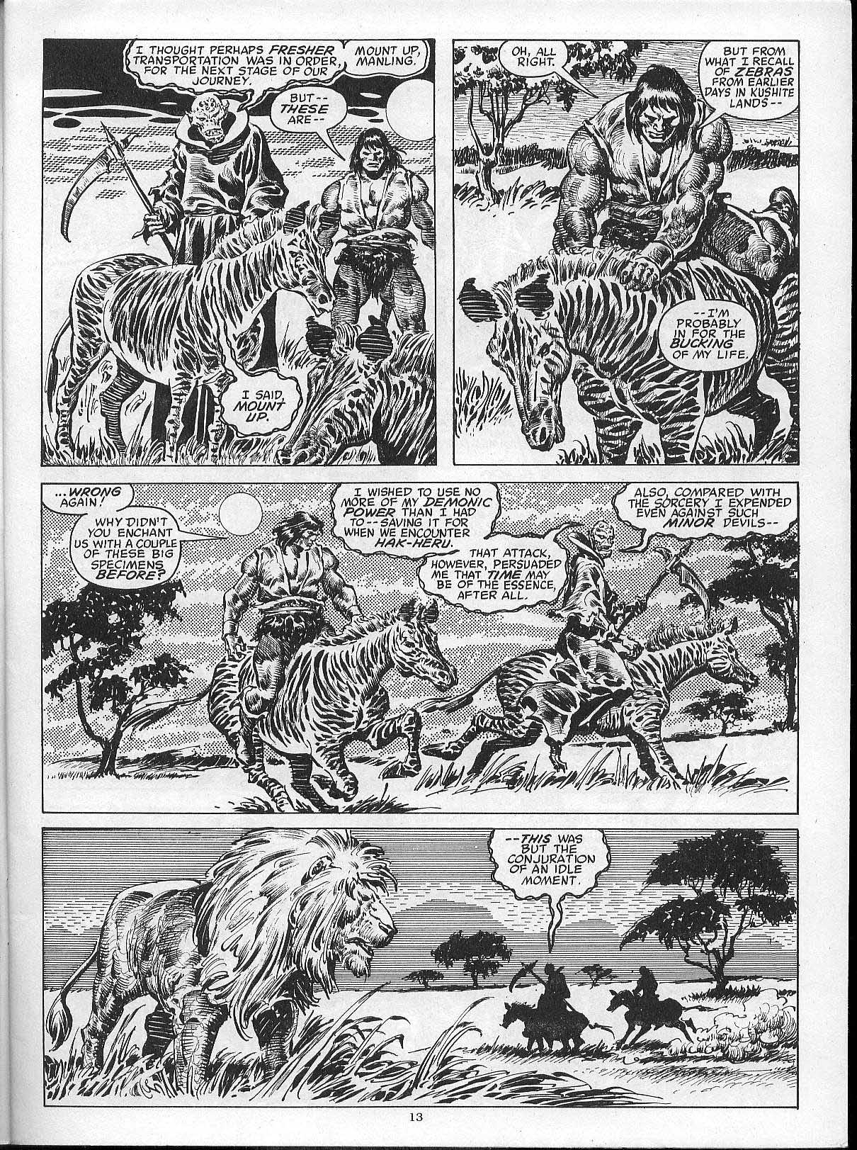 Read online The Savage Sword Of Conan comic -  Issue #203 - 15