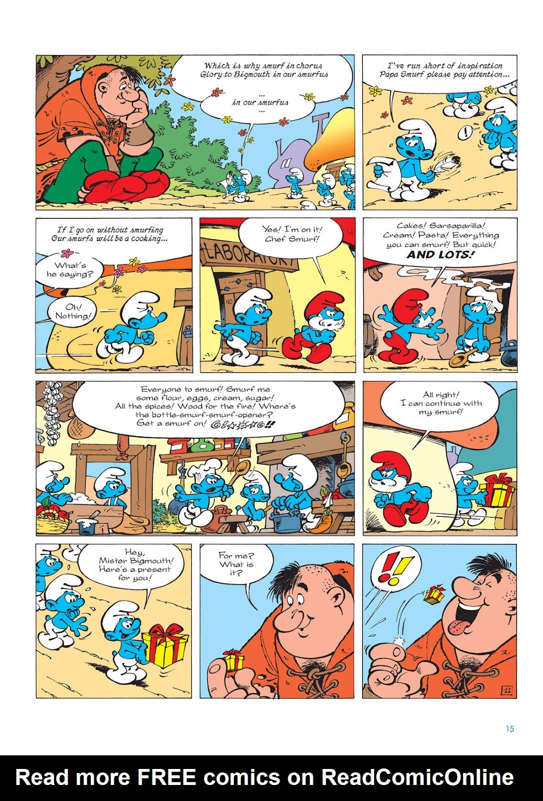 Read online The Smurfs comic -  Issue #13 - 15