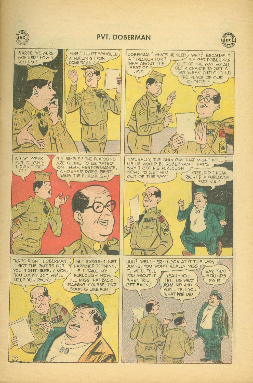Read online Sgt. Bilko's Pvt. Doberman comic -  Issue #5 - 7