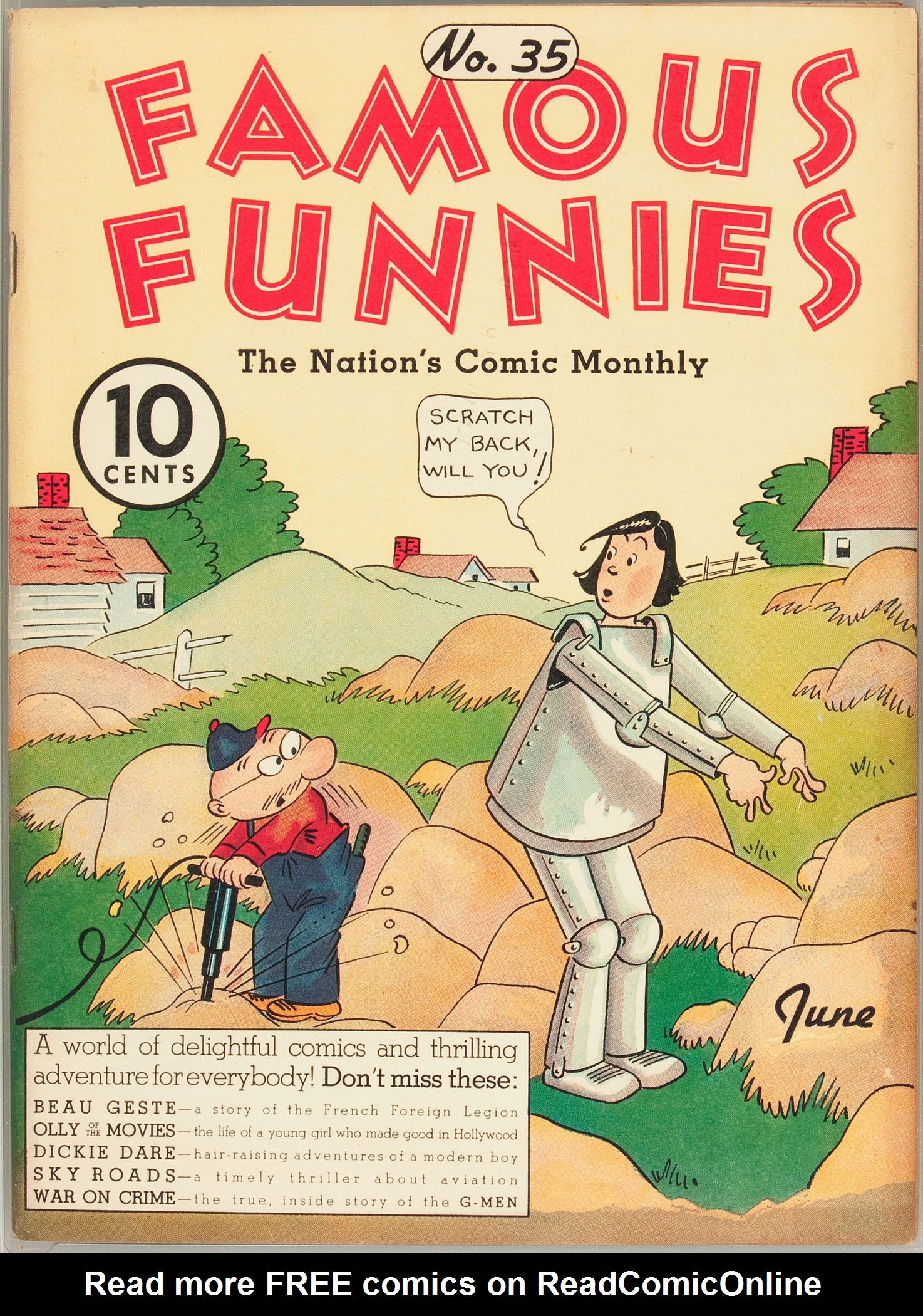 Read online Famous Funnies comic -  Issue #35 - 1
