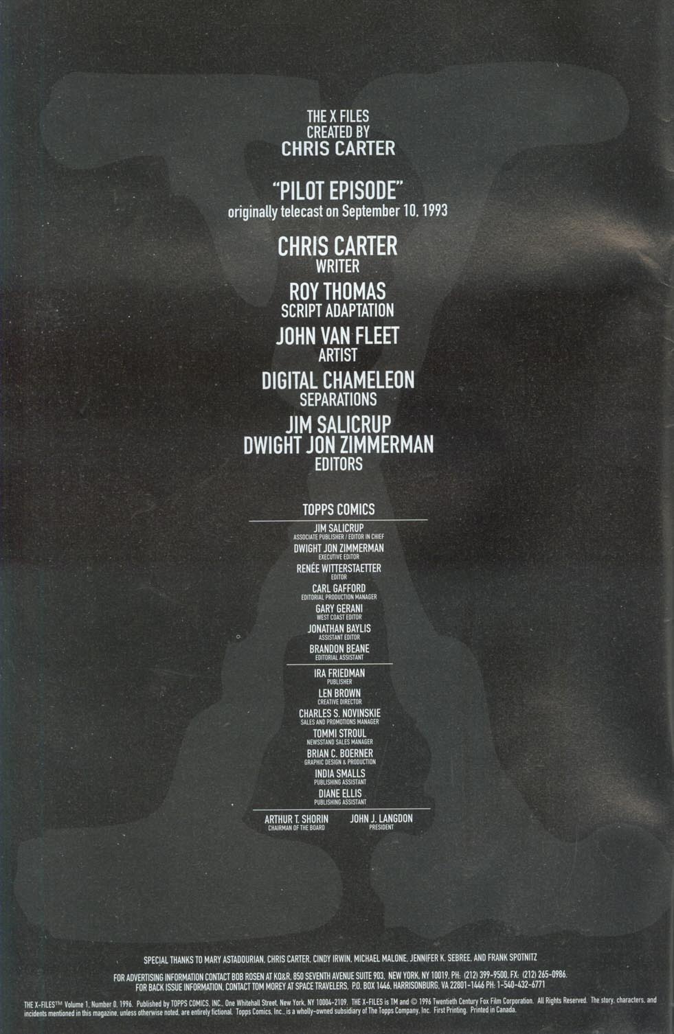 Read online The X-Files (1995) comic -  Issue #0 - 2