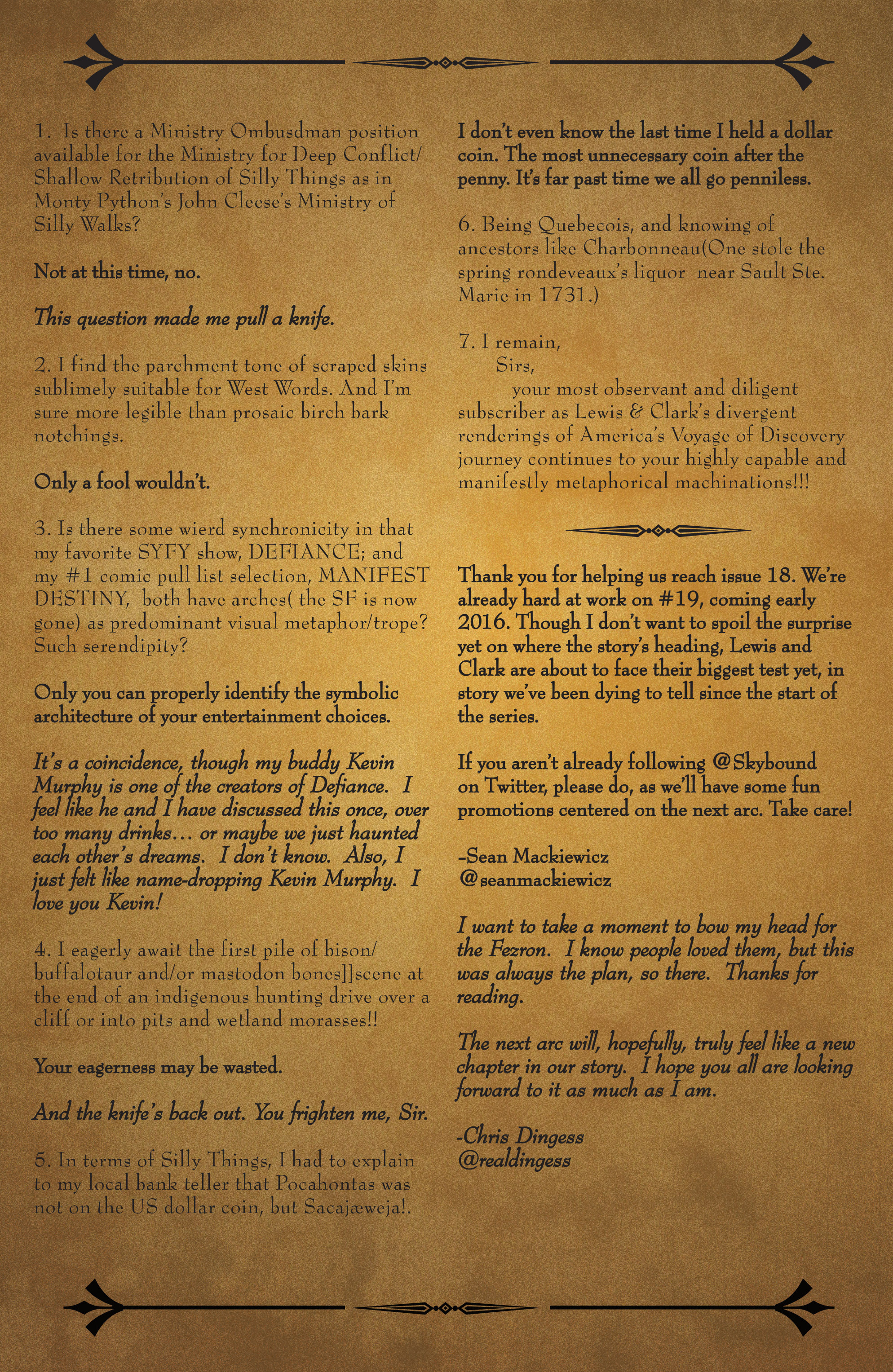 Read online Manifest Destiny comic -  Issue #18 - 26