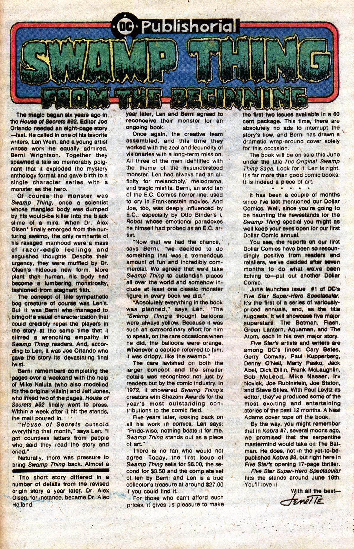 Read online The Superman Family comic -  Issue #185 - 73