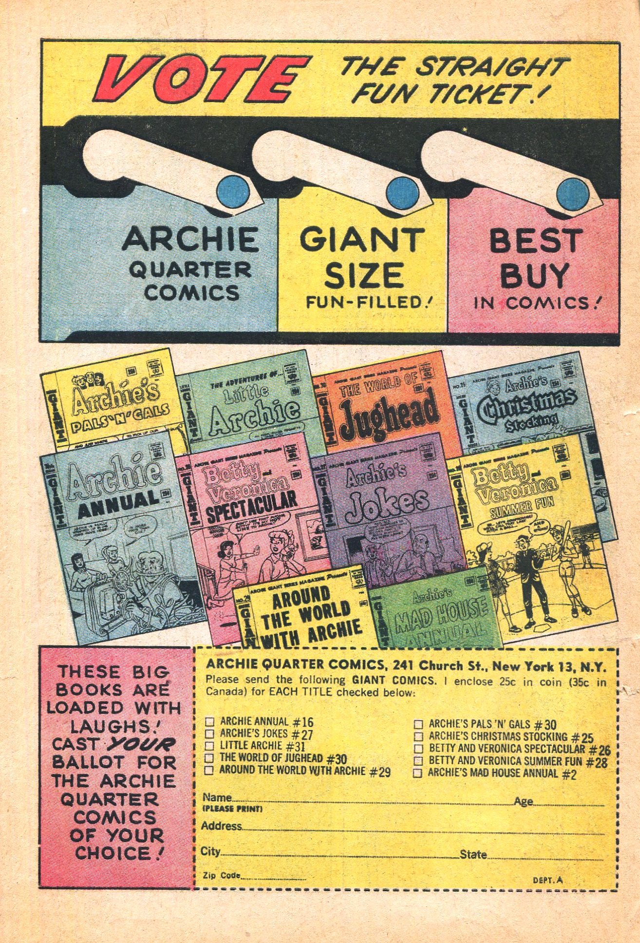 Read online Archie Giant Series Magazine comic -  Issue #30 - 66